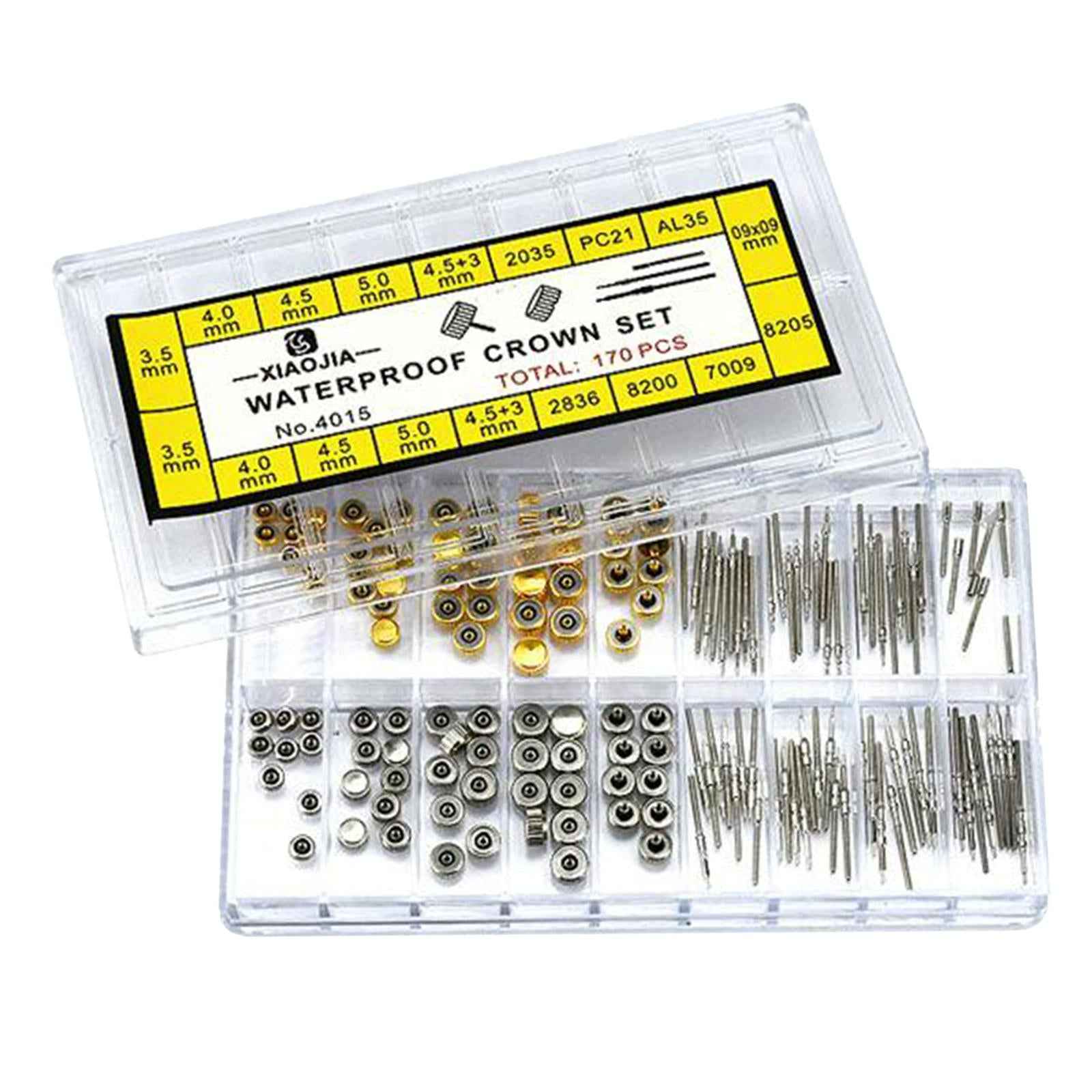 Stainless Steel Watch Crown Replacement Kit Tool Parts for Watch Repairers
