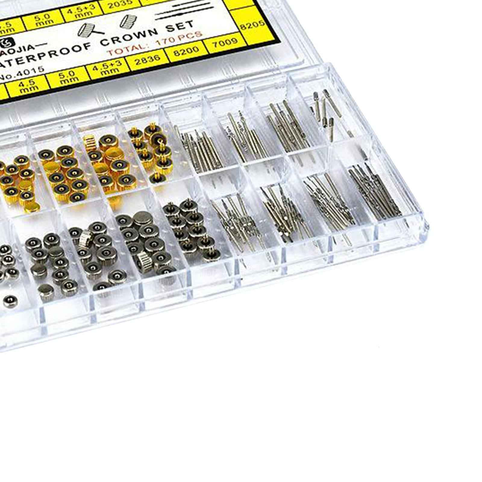 Stainless Steel Watch Crown Replacement Kit Tool Parts for Watch Repairers