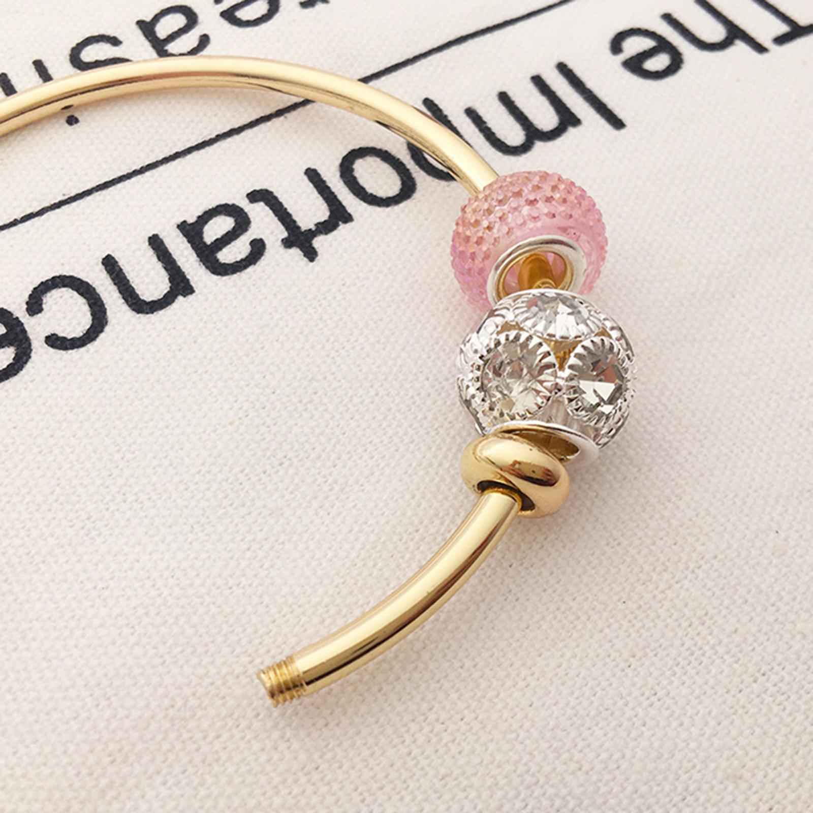 20Pcs Positioning Beads Small 8mm for DIY Crafts Findings Accessories Gold