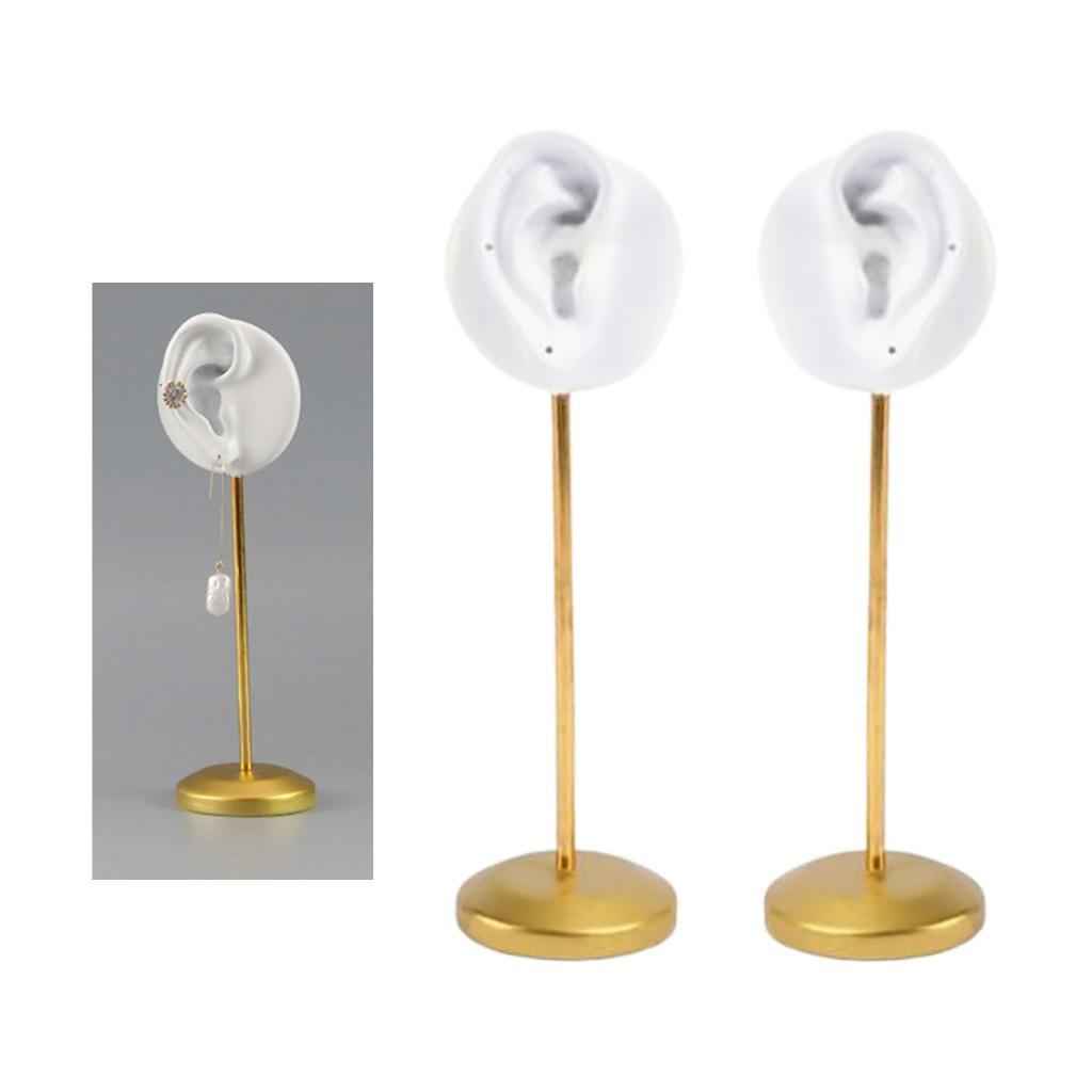 Resin Ear Stud Holder Hanger Ear Model Durable for Home Salon Tabletop Left