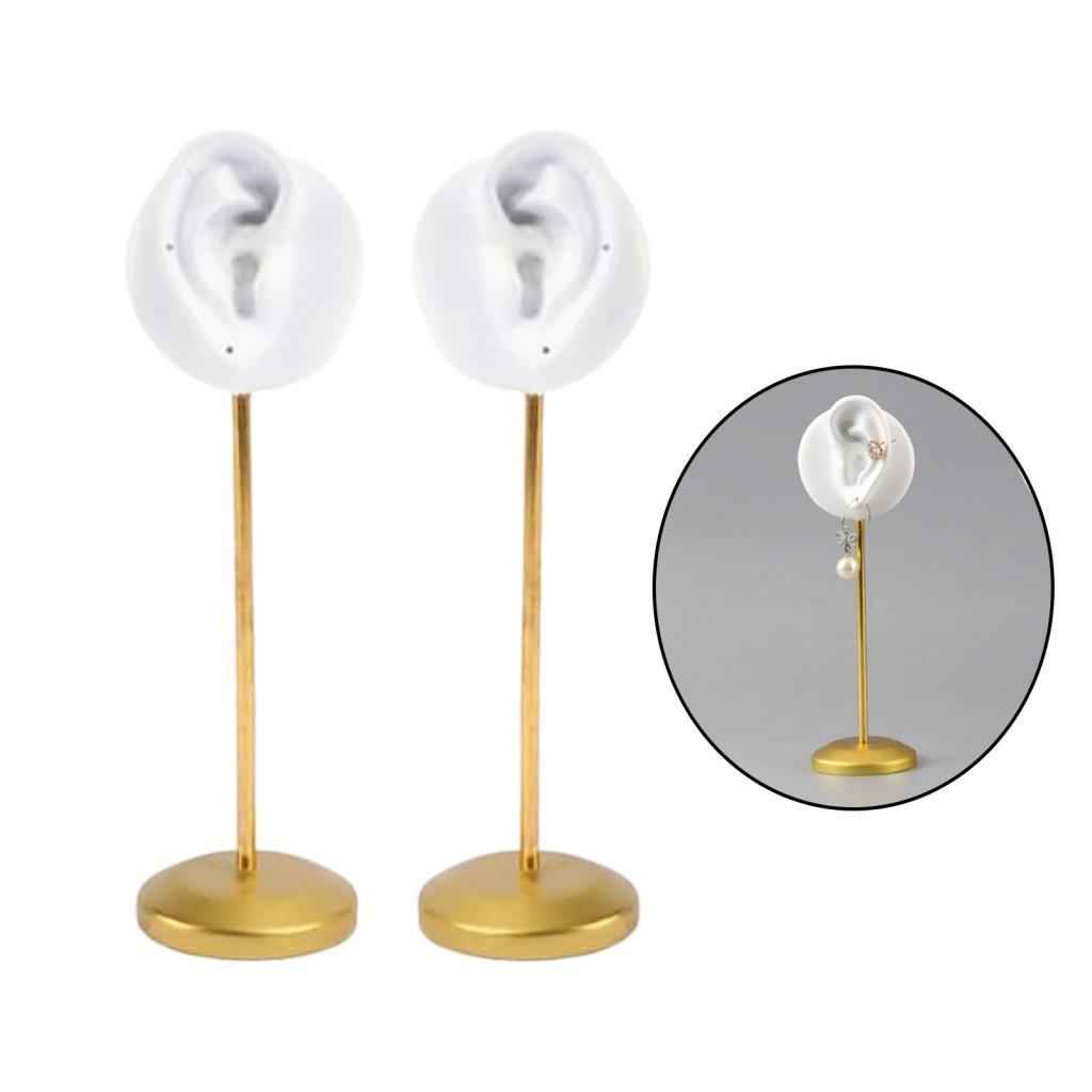 Resin Ear Stud Holder Hanger Ear Model Durable for Home Salon Tabletop Left
