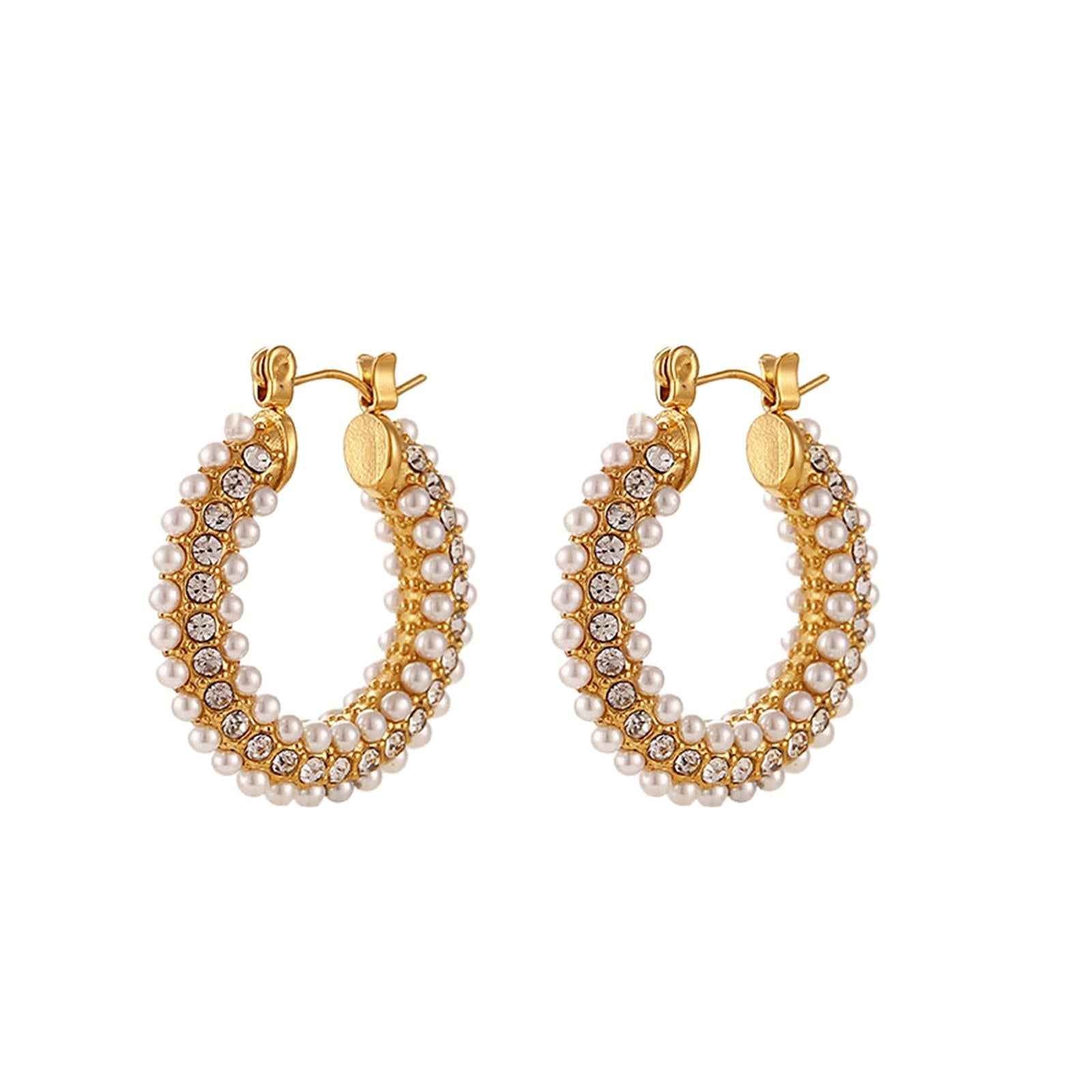 Chic Earrings Stainless Steel Jewelry Ear Loops Delicate for daily