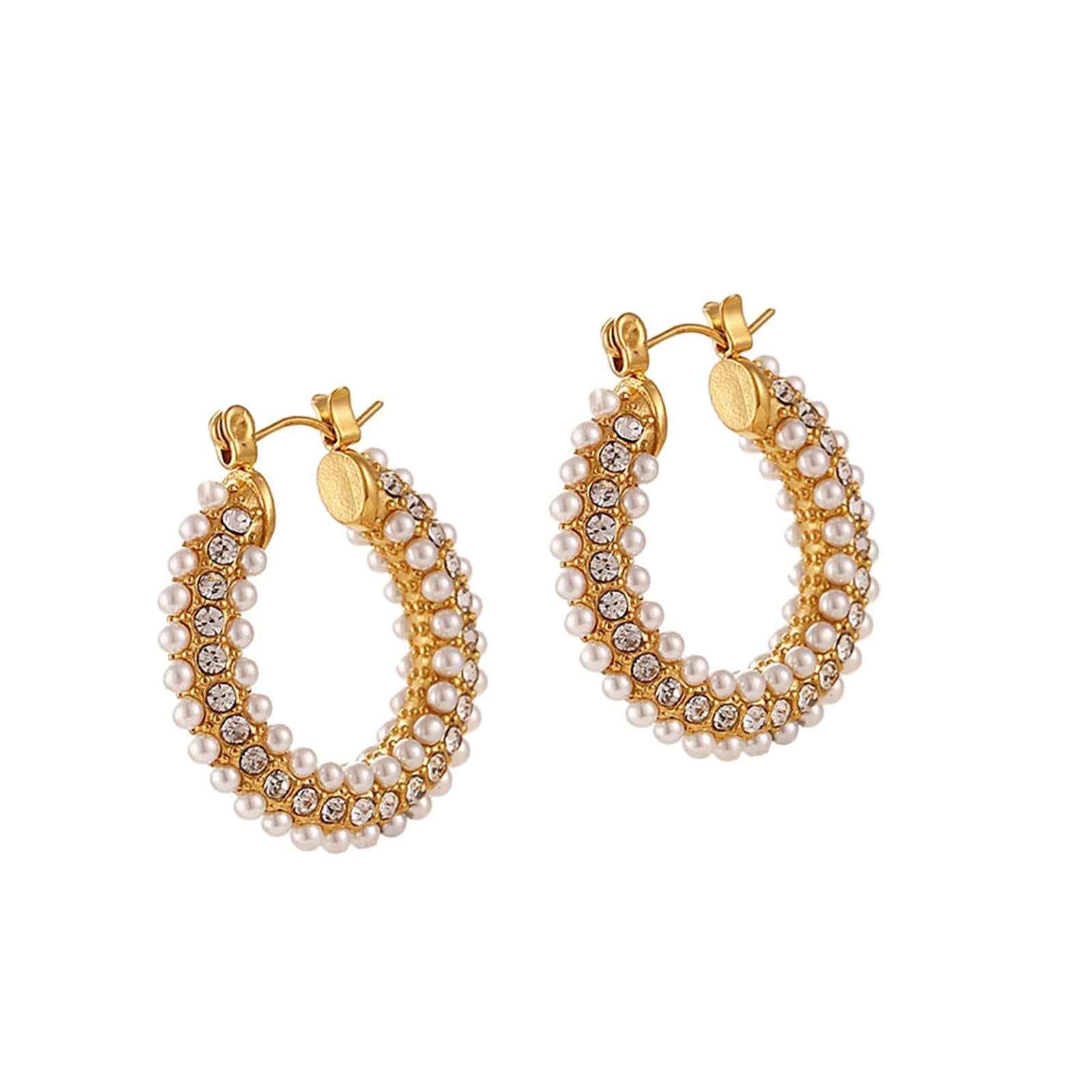 Chic Earrings Stainless Steel Jewelry Ear Loops Delicate for daily