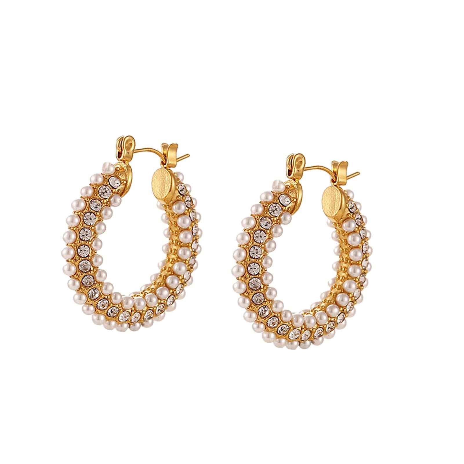 Chic Earrings Stainless Steel Jewelry Ear Loops Delicate for daily