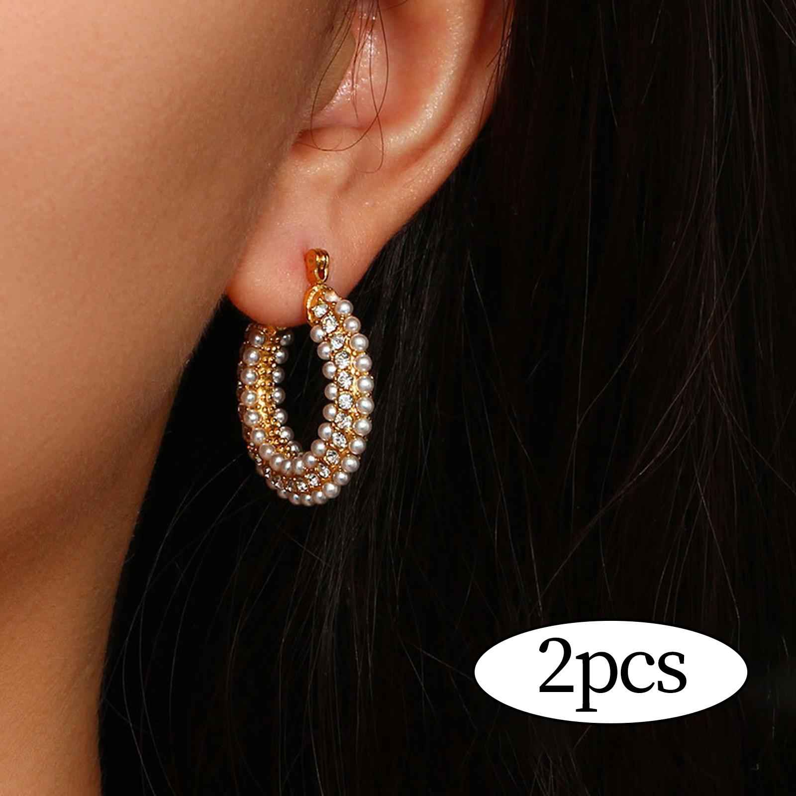 Chic Earrings Stainless Steel Jewelry Ear Loops Delicate for daily