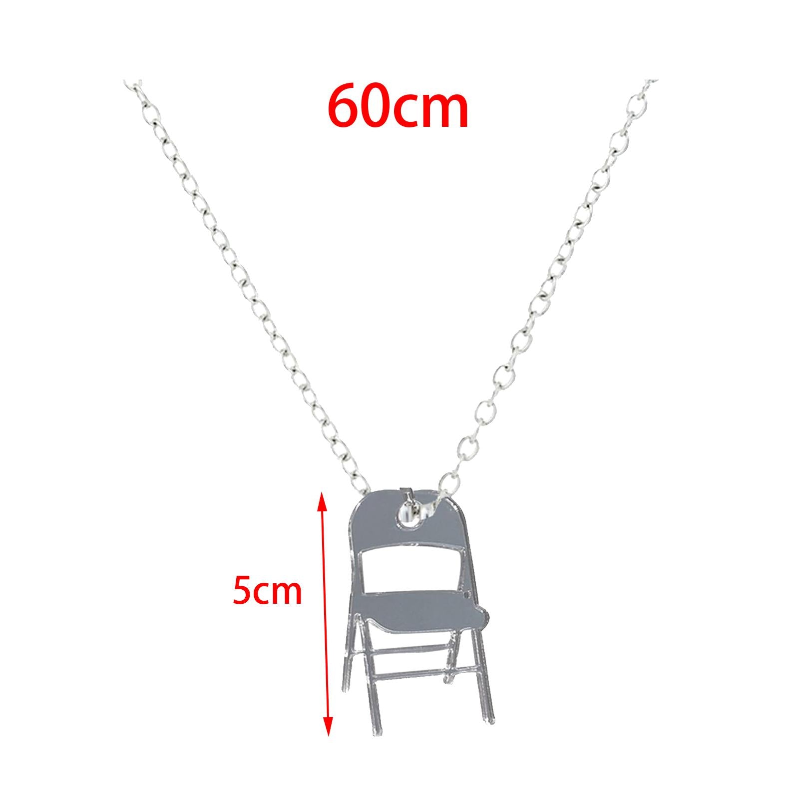 Chair Necklace Fashion Alloy Funny Pendant Necklace for Holiday Gifts Summer