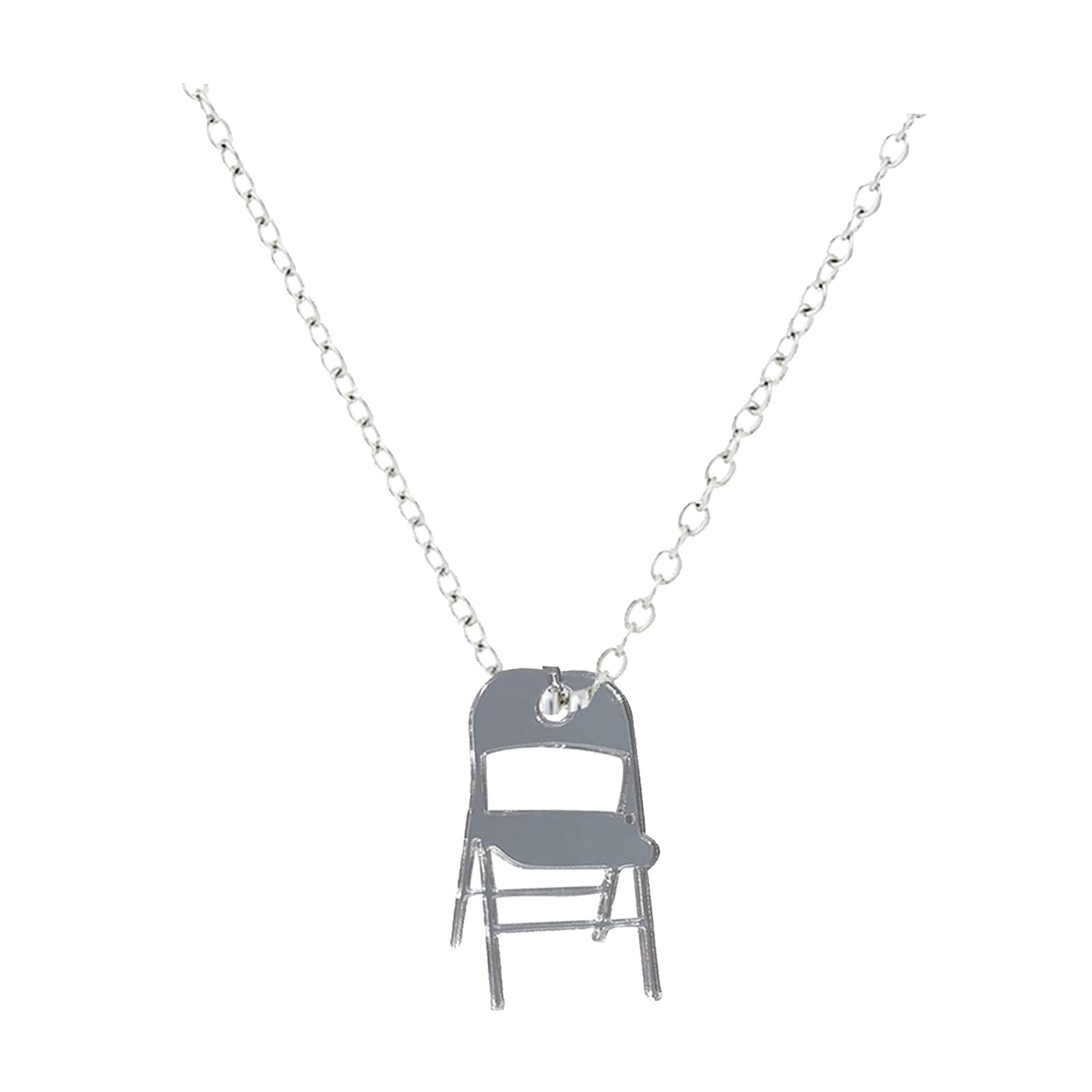 Chair Necklace Fashion Alloy Funny Pendant Necklace for Holiday Gifts Summer