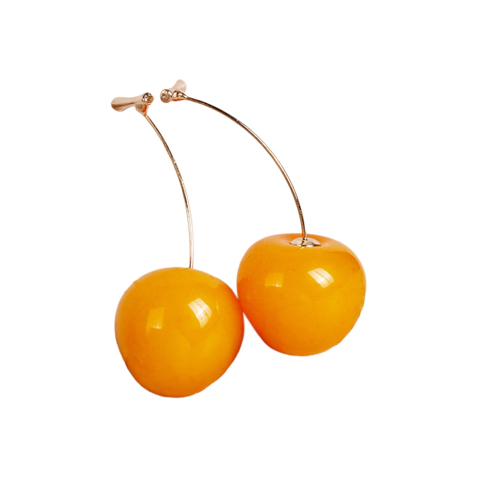 Cherry Earrings Women Earrings Pendant Earrings for Daily Wear Party Wedding orange