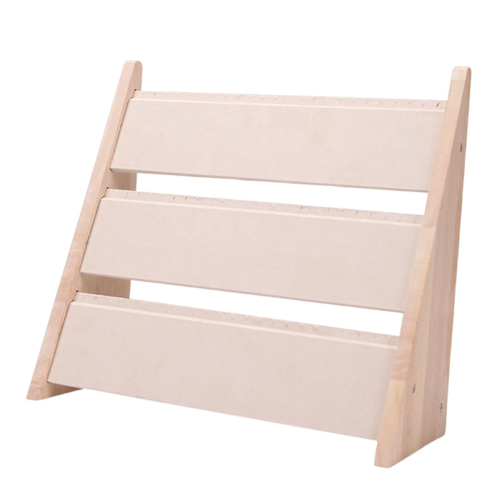 Necklace Display Stand 3 Tier Bracelet Storage for Tabletop Counter Showroom Beige Suede