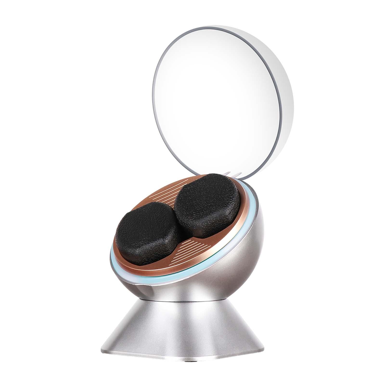 Automatic Watch Winder Organizer for Desktop Gifts Women's and Men's Watches Silver Double