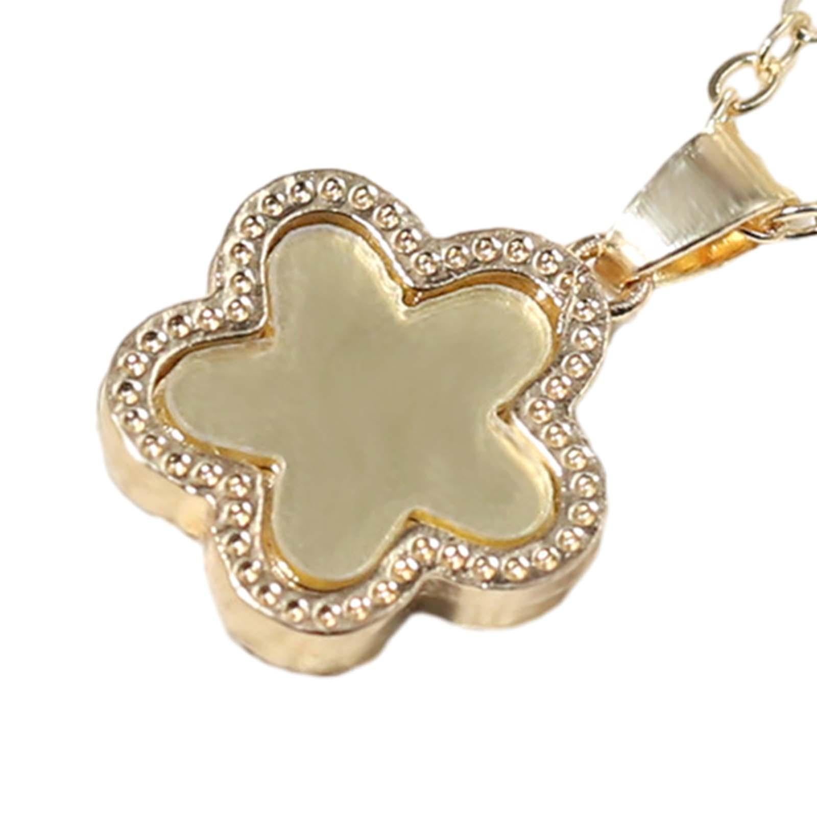 Flower Necklace Earrings Flower Stud Earrings for Party Birthday Gifts Decor Gold