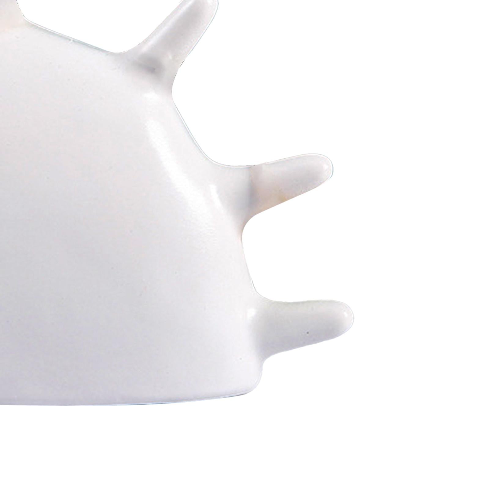 Fingertip Rings Stand Palm Shape Keys Trinket Tray for Cabinet Bathroom Table white