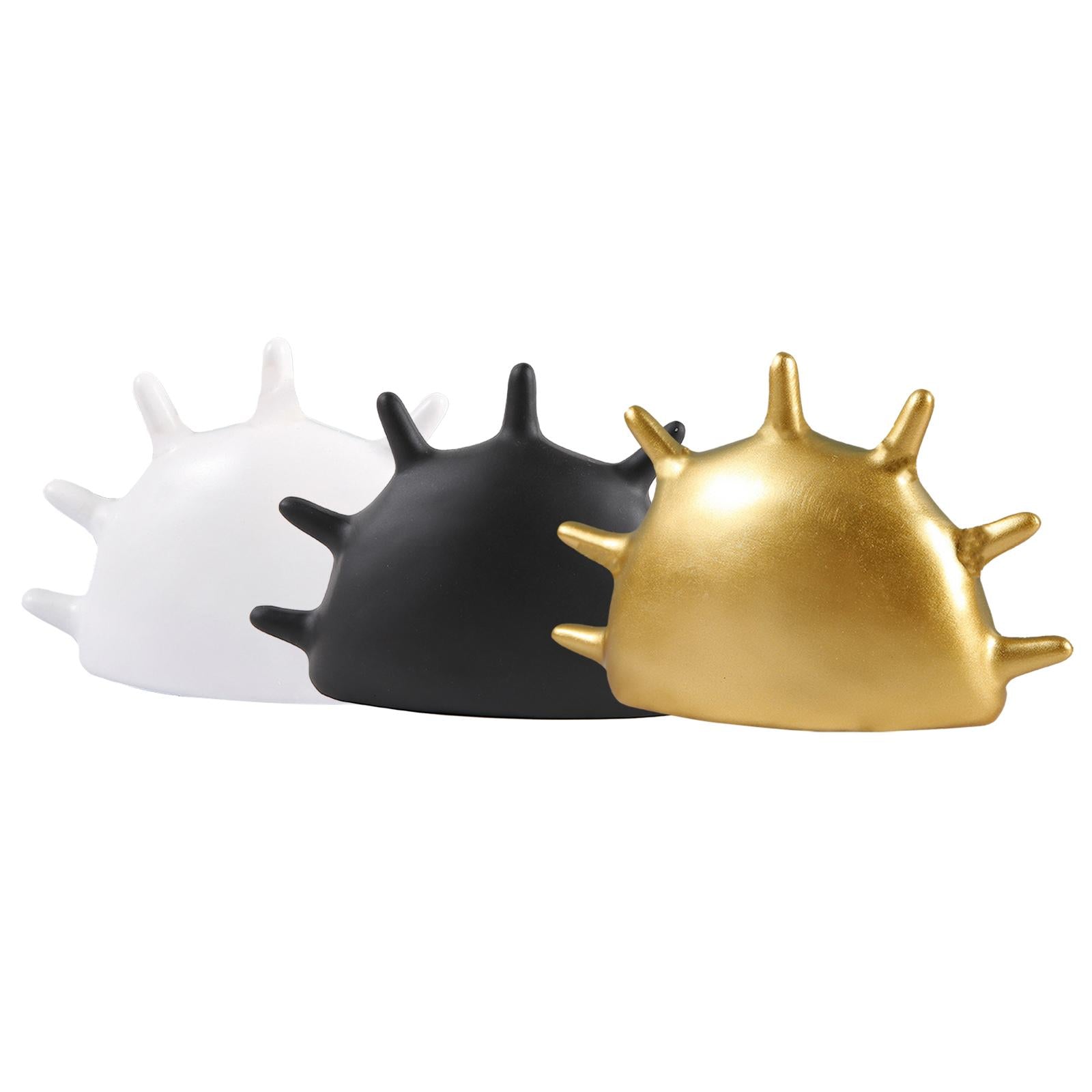 Fingertip Rings Stand Palm Shape Keys Trinket Tray for Cabinet Bathroom Table white