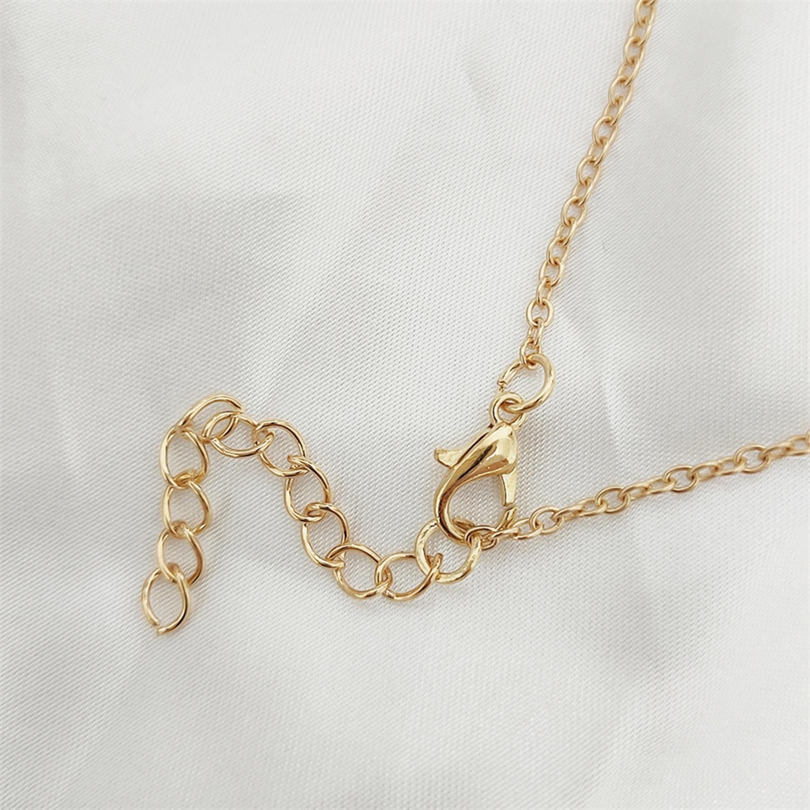 Cross Necklace Cross Pendant Chain Necklace for Birthday Gifts Party Holiday Gold Pink