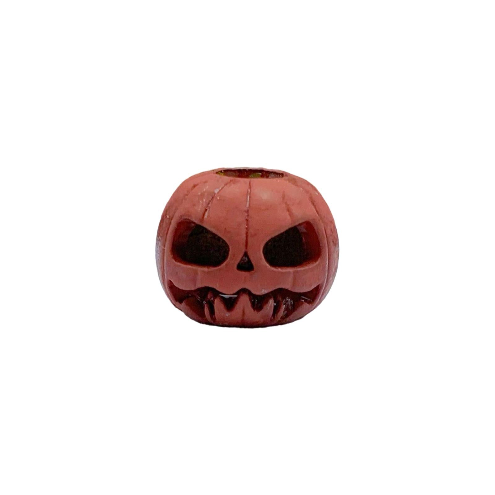 Pumpkin Skull Beads Cord Beads Halloween Charms for Woven Paracord Bracelets B