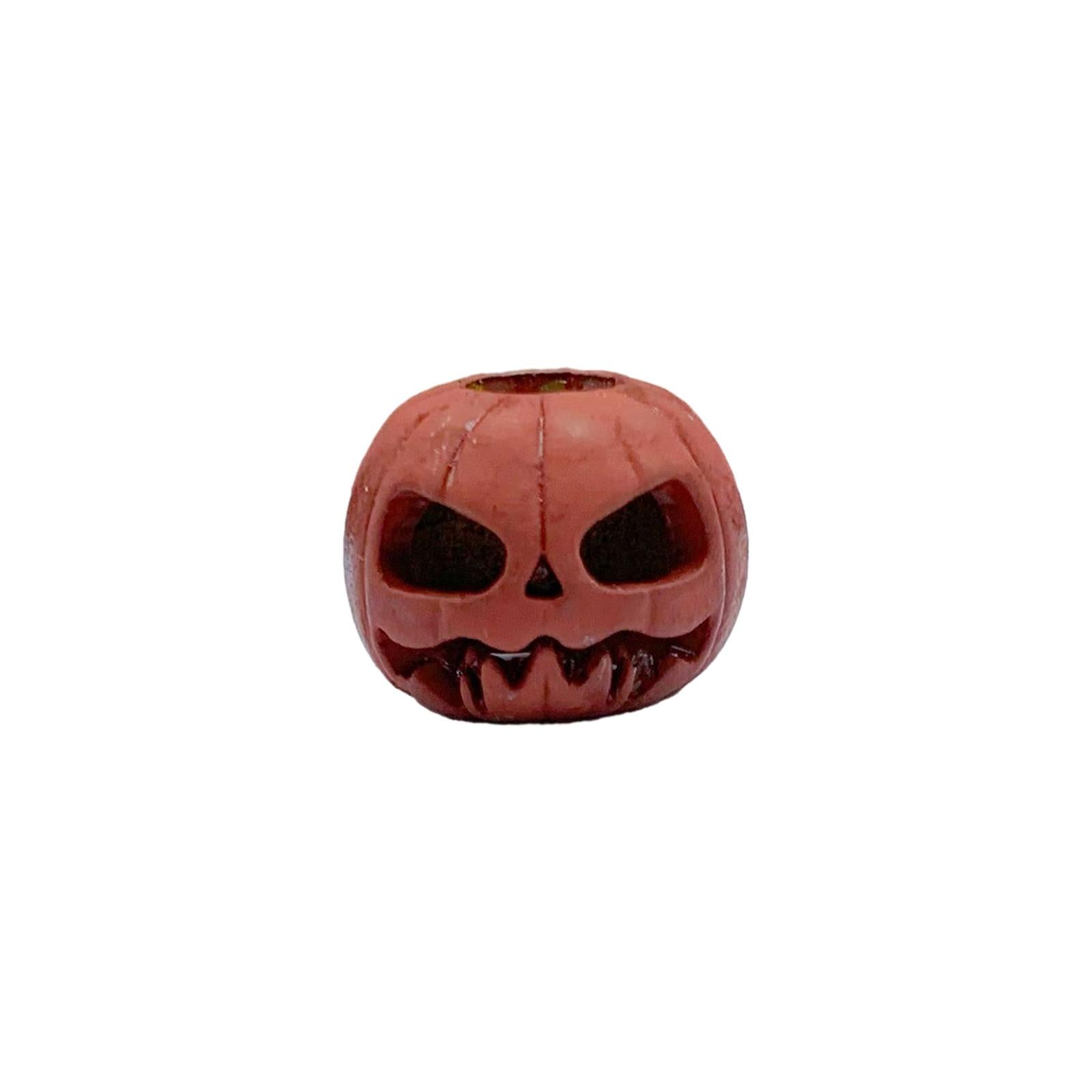 Pumpkin Skull Beads Cord Beads Halloween Charms for Woven Paracord Bracelets B
