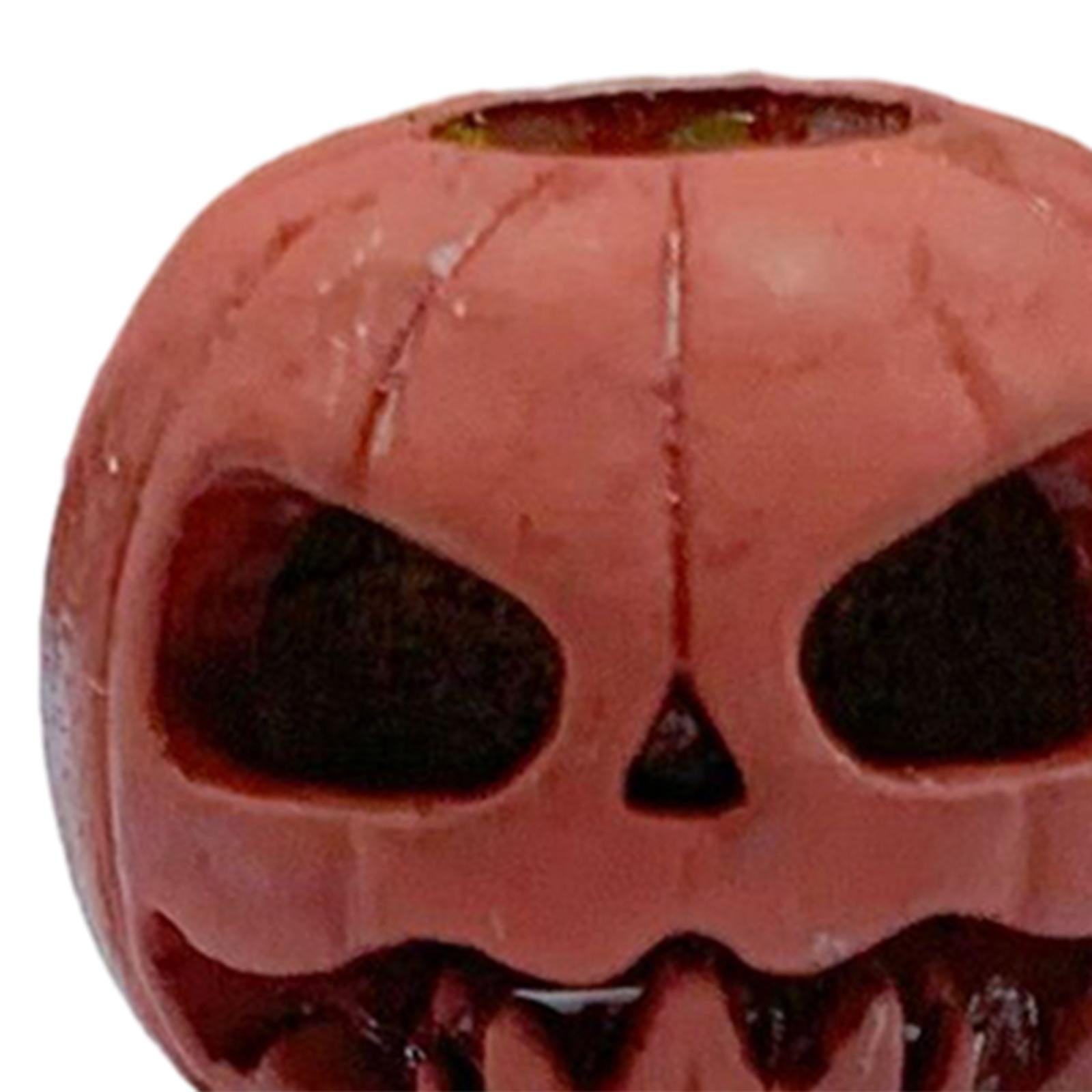 Pumpkin Skull Beads Cord Beads Halloween Charms for Woven Paracord Bracelets B