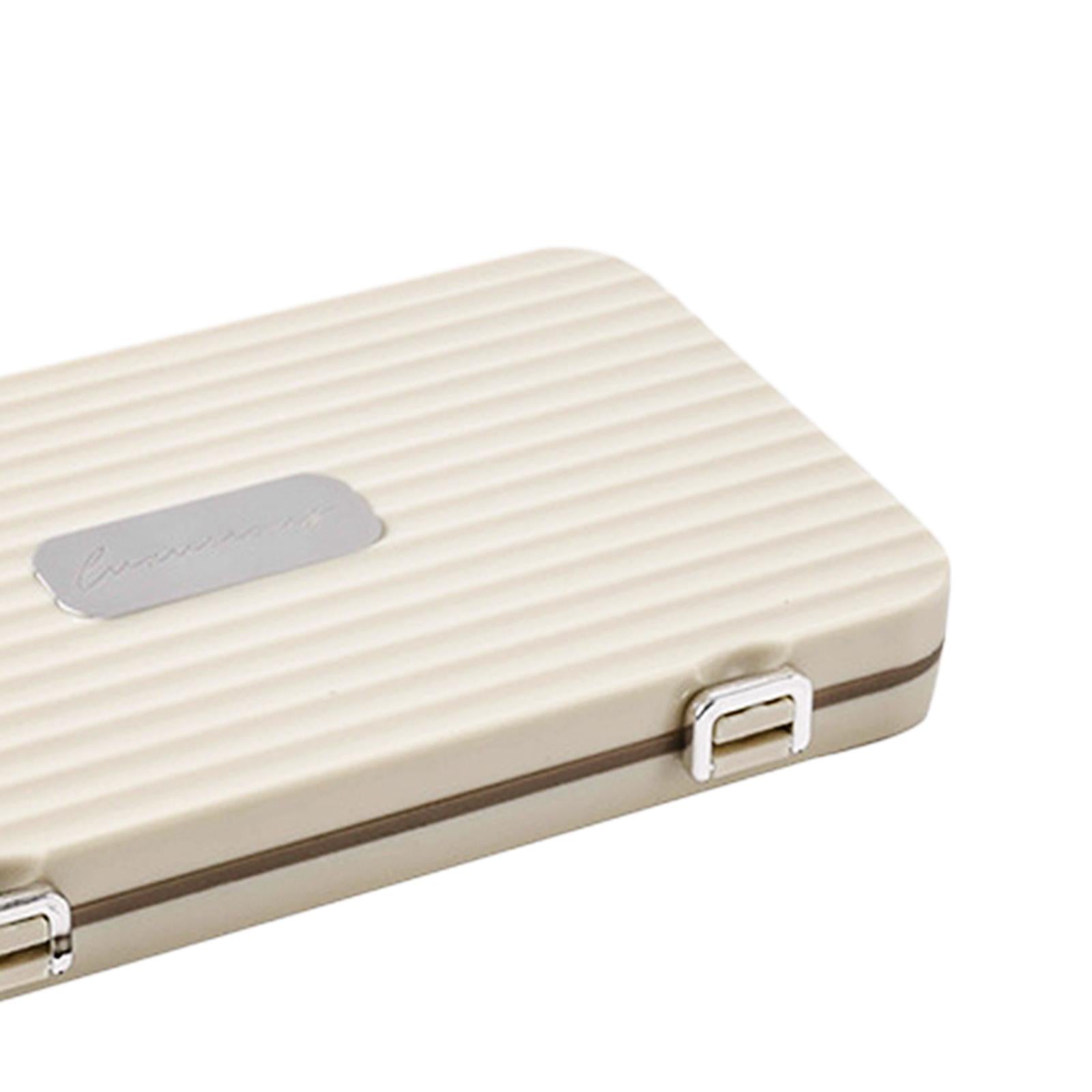 Jewelry Organizer Box Craft Storage Containers for Necklace Beads Tackle Box Beige