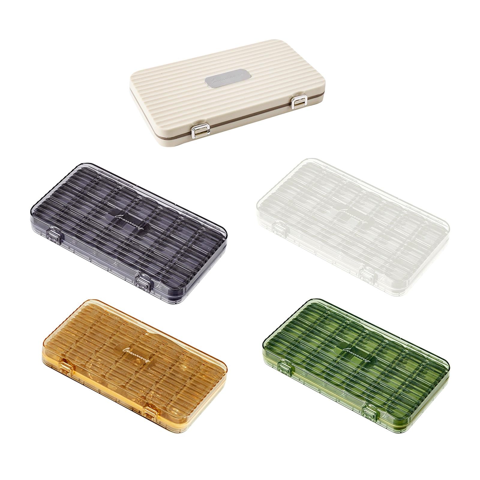 Jewelry Organizer Box Craft Storage Containers for Necklace Beads Tackle Box Beige