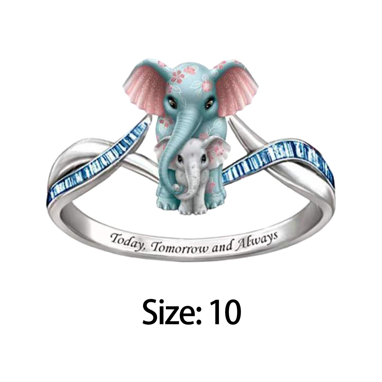 Wedding Ring Decoration Female Ring for Valentine's Day Birthday Gifts Bride Size 10