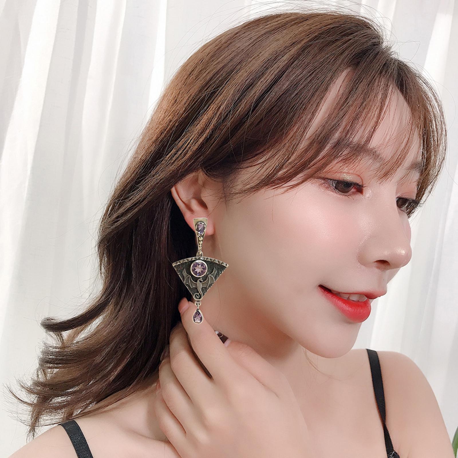 Women Dangle Earrings Jewelry Charm for Halloween Graduation Valentine's Day