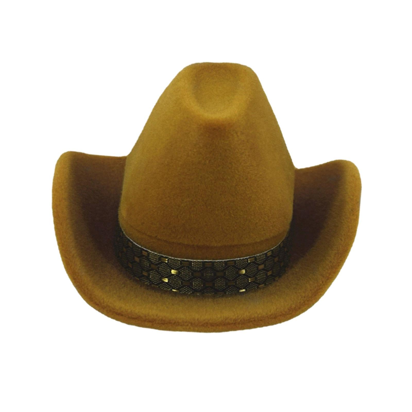 Cowboy Hat Ring Box Velvet for Anniversay Graduation Ceremony Valentines Day
