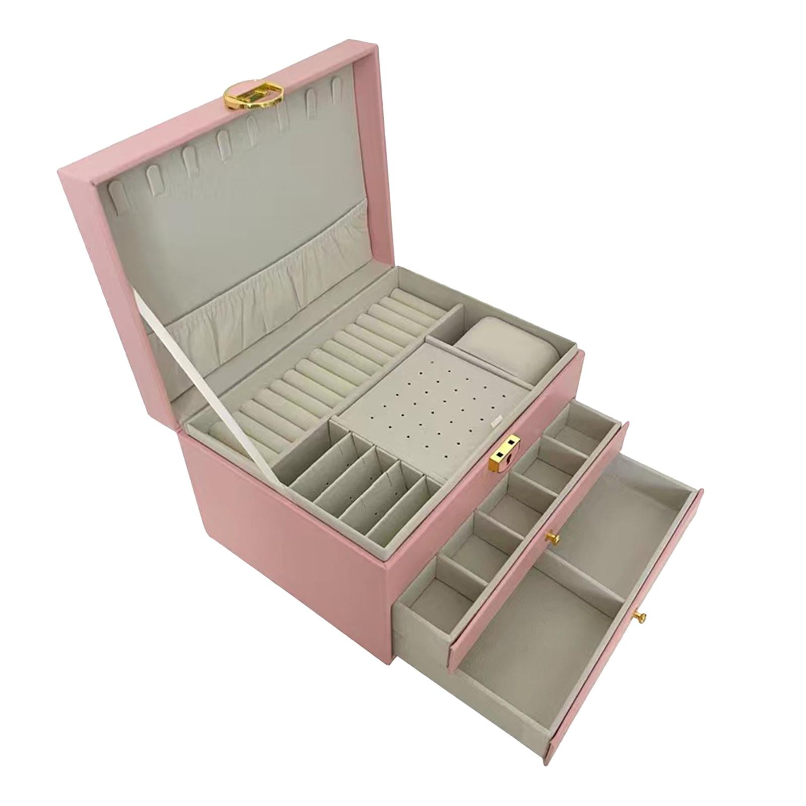 Birthday Gifts for Women PU Leather Showcase for Earrings Watches Girls Gift