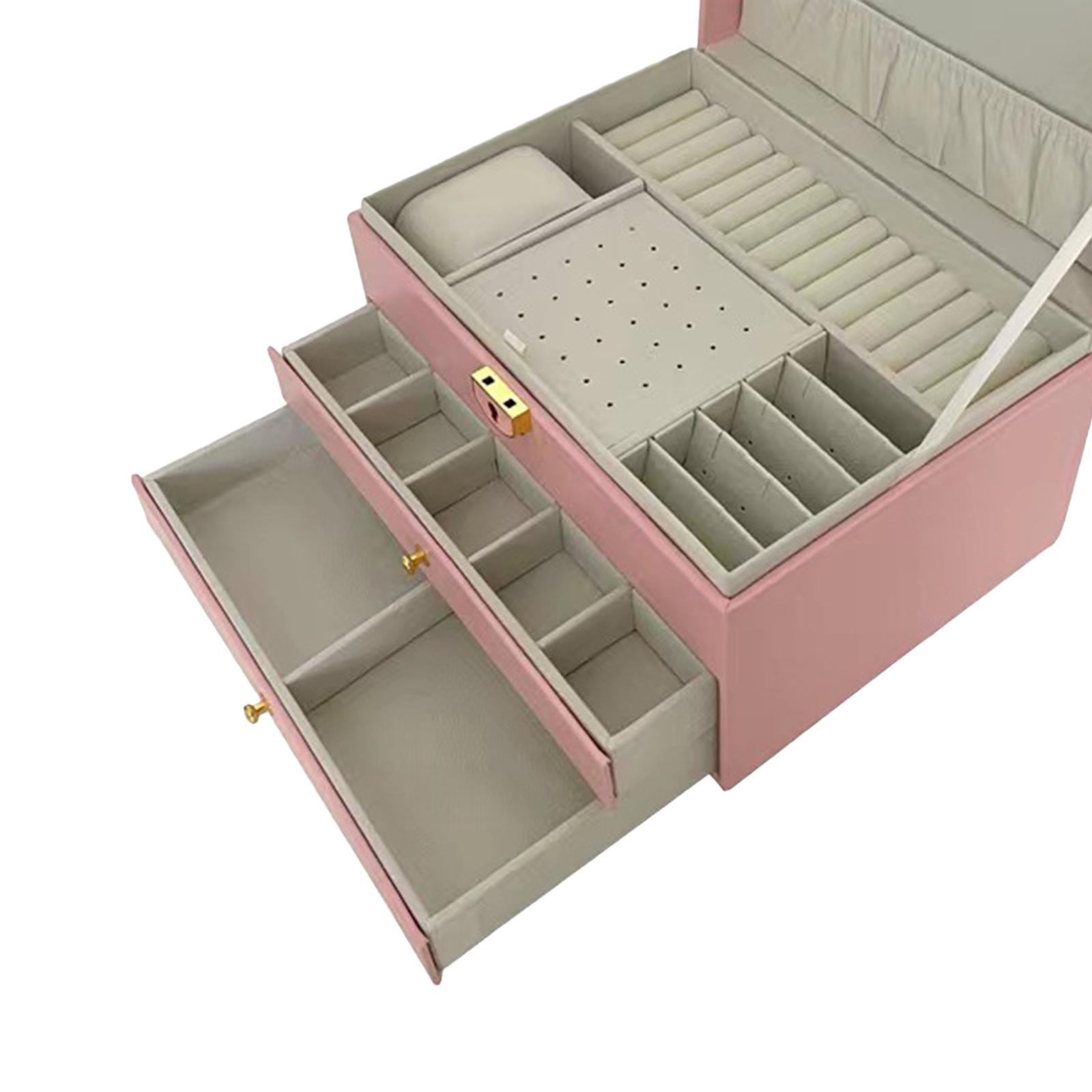 Birthday Gifts for Women PU Leather Showcase for Earrings Watches Girls Gift