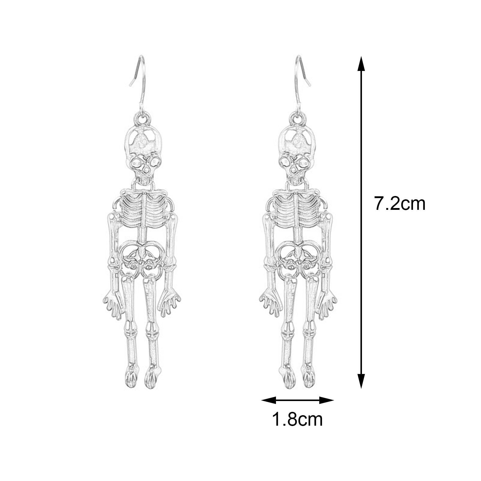 Gothic Earrings Horror Drop Earrings for Valentine's Day Wedding Anniversary retro green