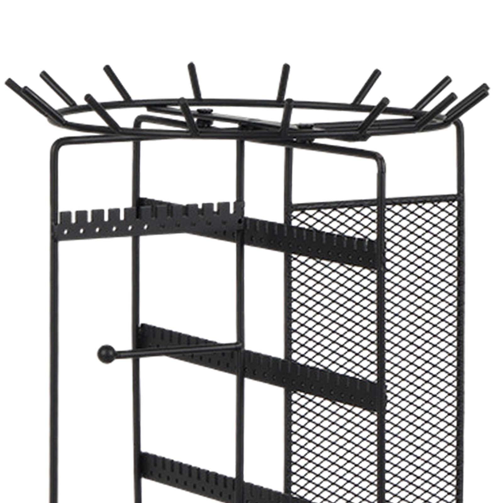 Rotating Earring Holder Organizer Jewelry Organizer Stand for Store Wardrobe