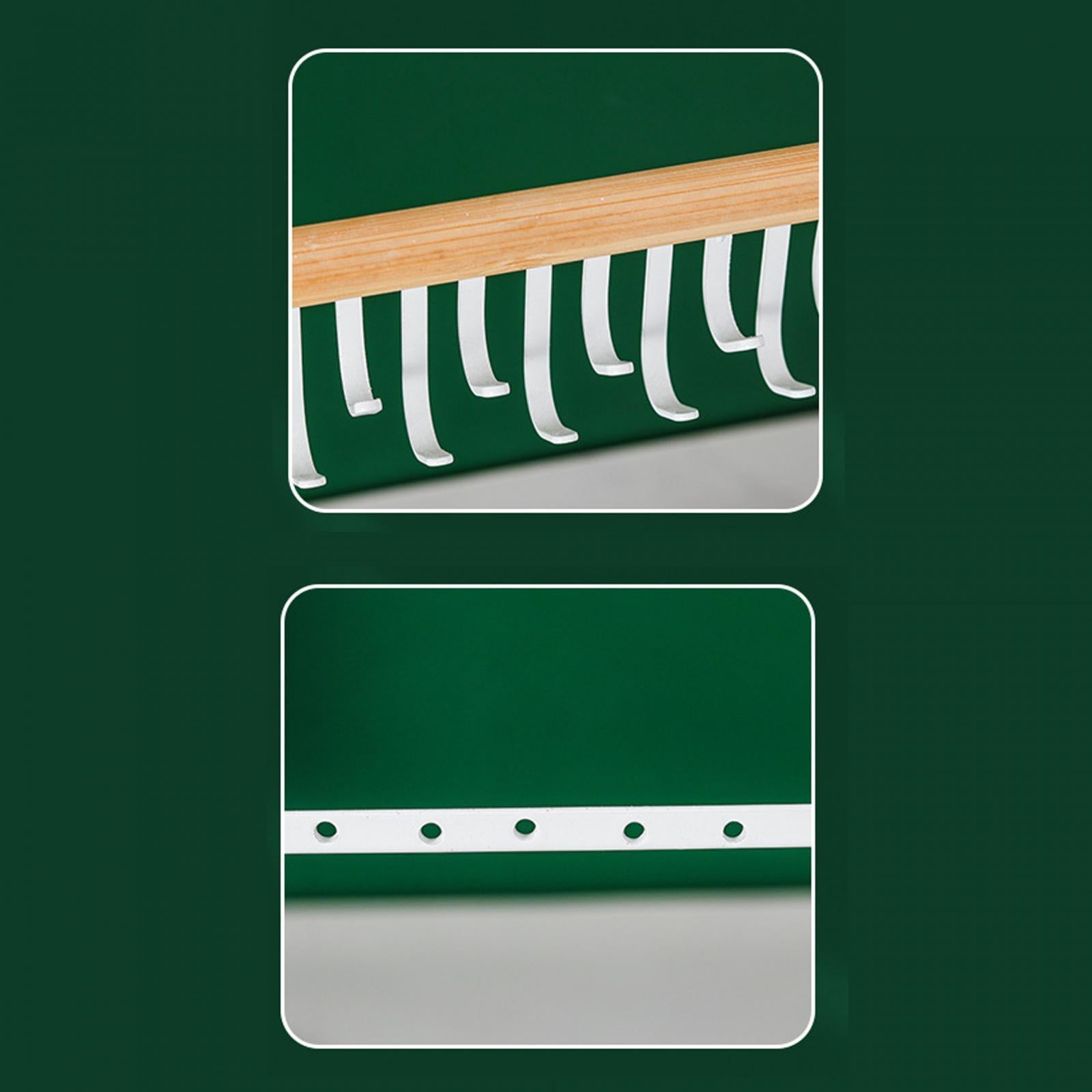 Necklace Jewelry Rack Holder with Wooden Tray and Hook Wood Jewellery Holder