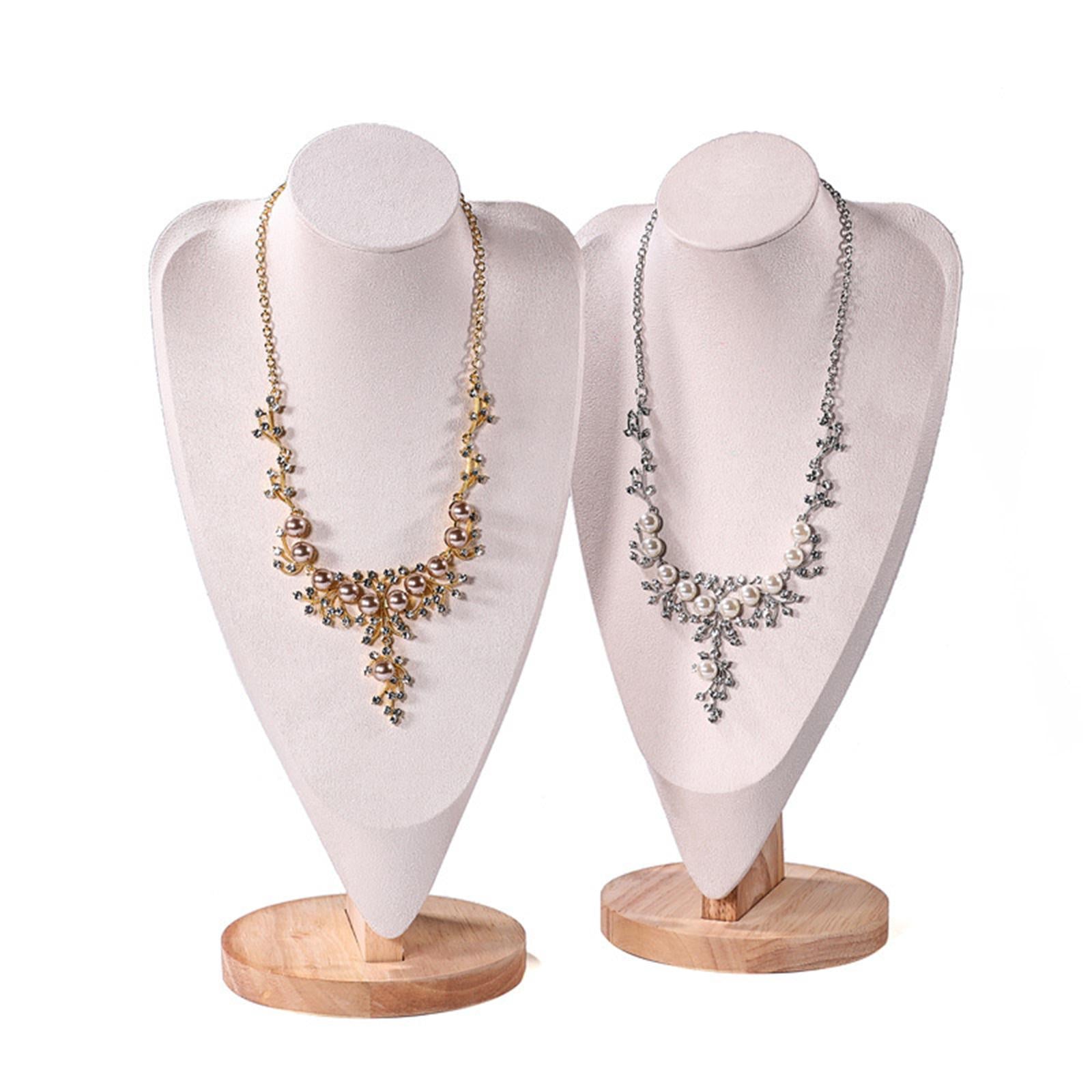 Necklace Chain Jewelry Bust Shop Elegant Women Necklace Display Holder Stand
