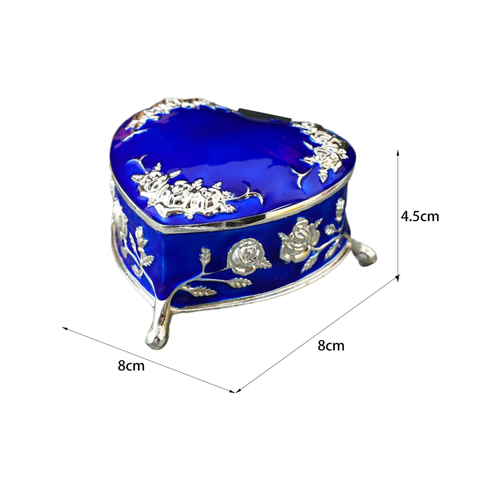 Decorative Storage Organizer Home Decor for Woman Valentine's Day Engagement Blue