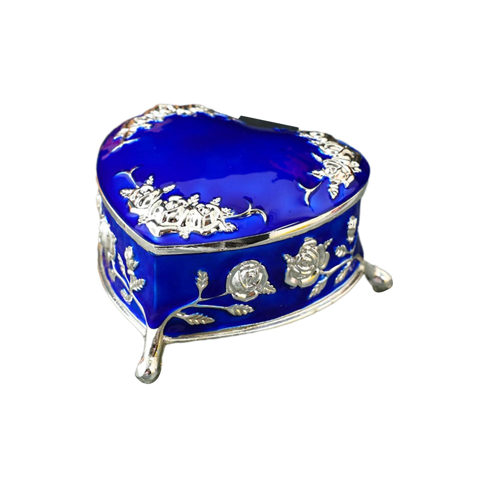 Decorative Storage Organizer Home Decor for Woman Valentine's Day Engagement Blue