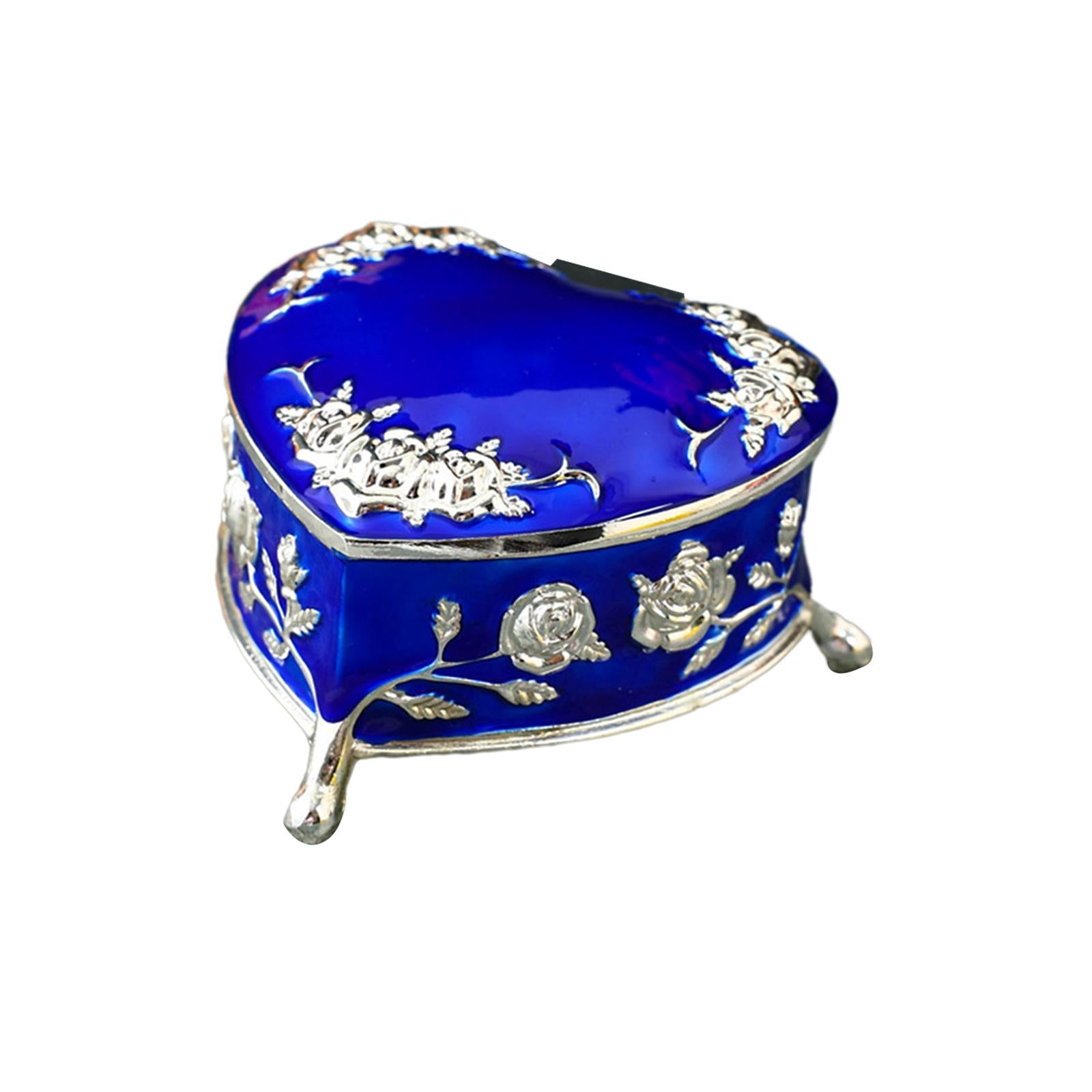 Decorative Storage Organizer Home Decor for Woman Valentine's Day Engagement Blue