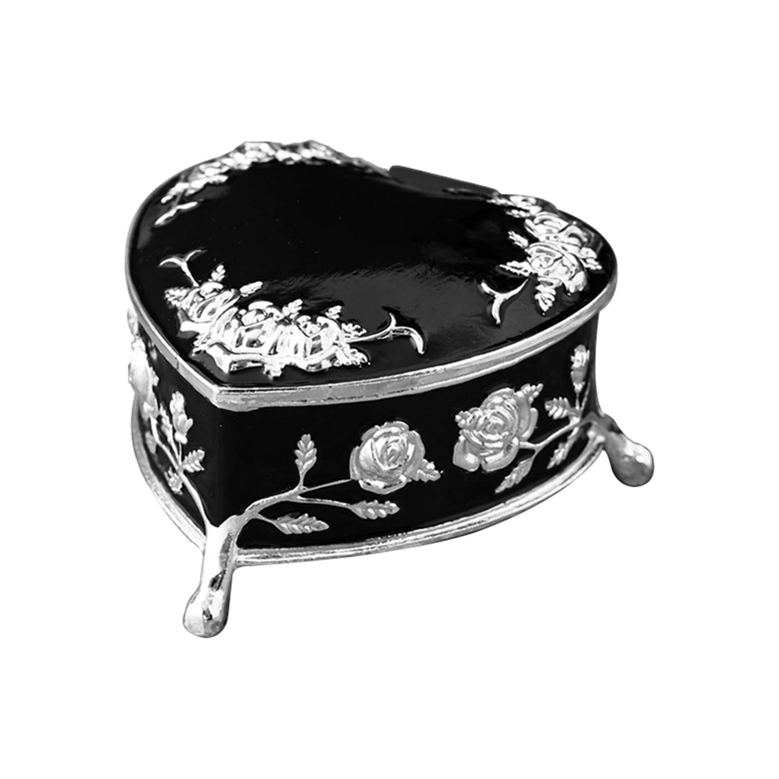 Decorative Storage Organizer Home Decor for Woman Valentine's Day Engagement Black