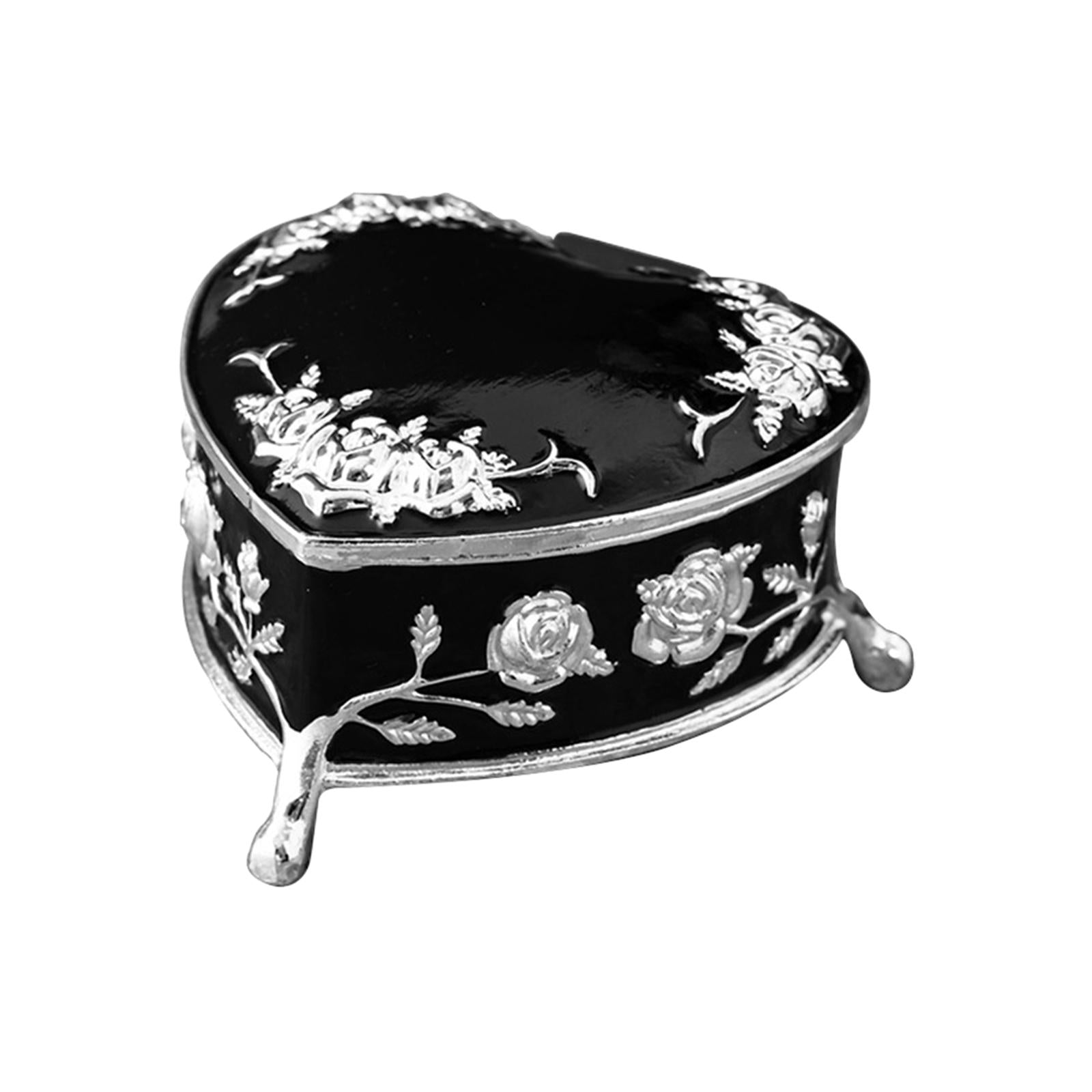 Decorative Storage Organizer Home Decor for Woman Valentine's Day Engagement Black