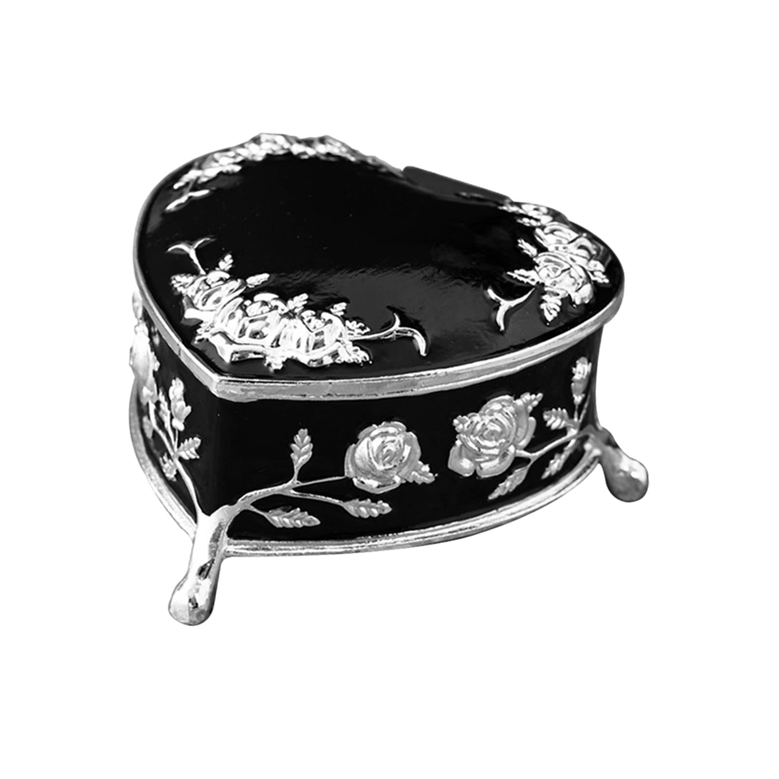 Decorative Storage Organizer Home Decor for Woman Valentine's Day Engagement Black