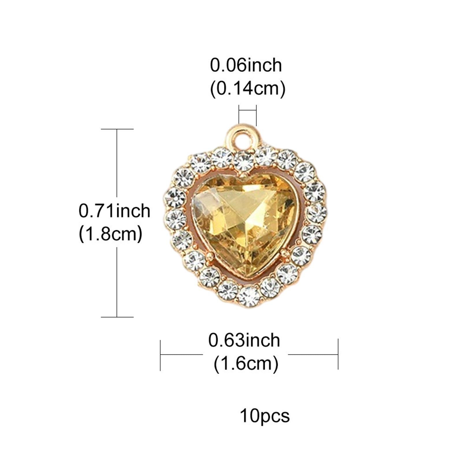 10x Charms Pendants Embellishments Flatback DIY for Wedding Hair Accessories Yellow