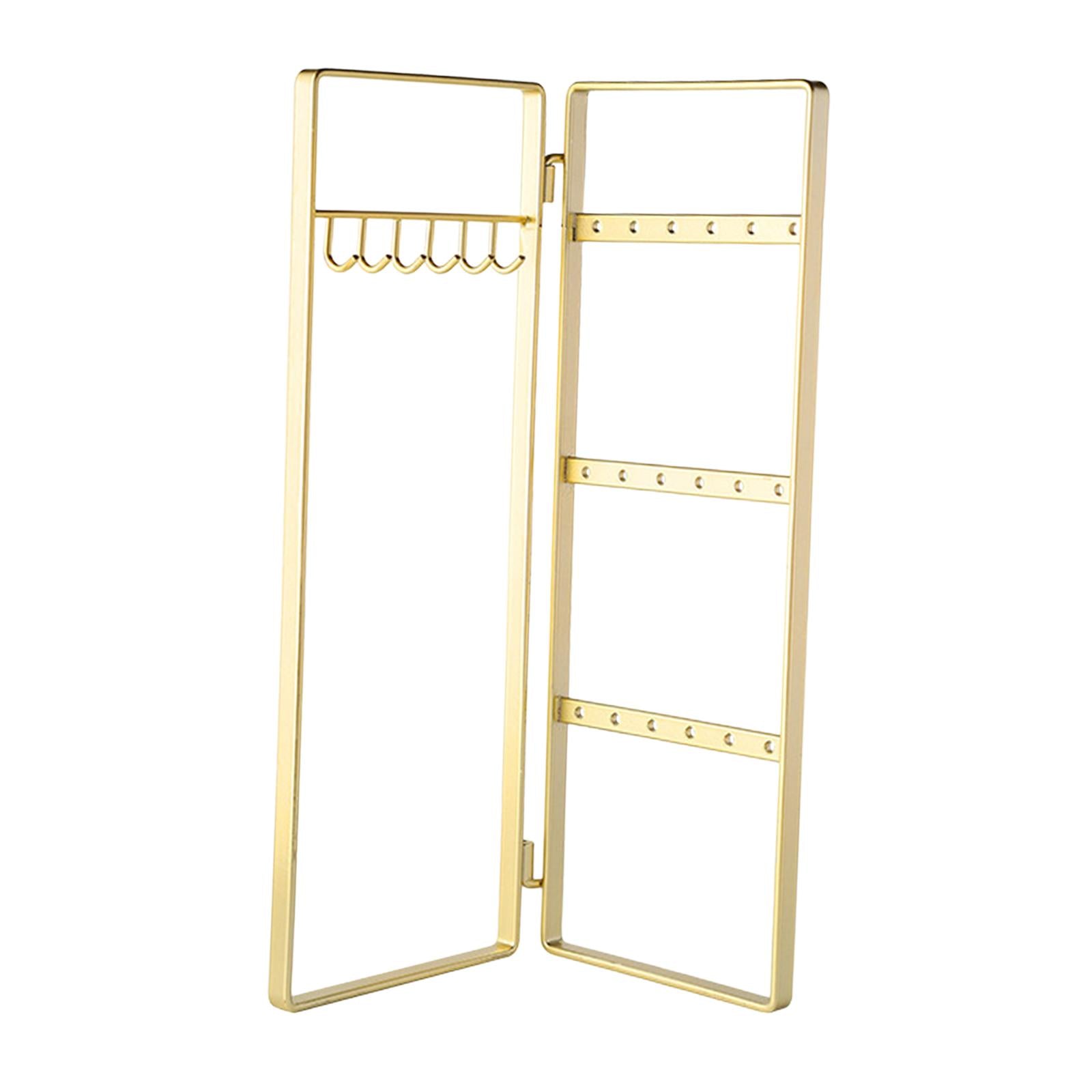 Jewelry Organizer Modern Desktop Multi Layers Fashion Folding Earring Holder