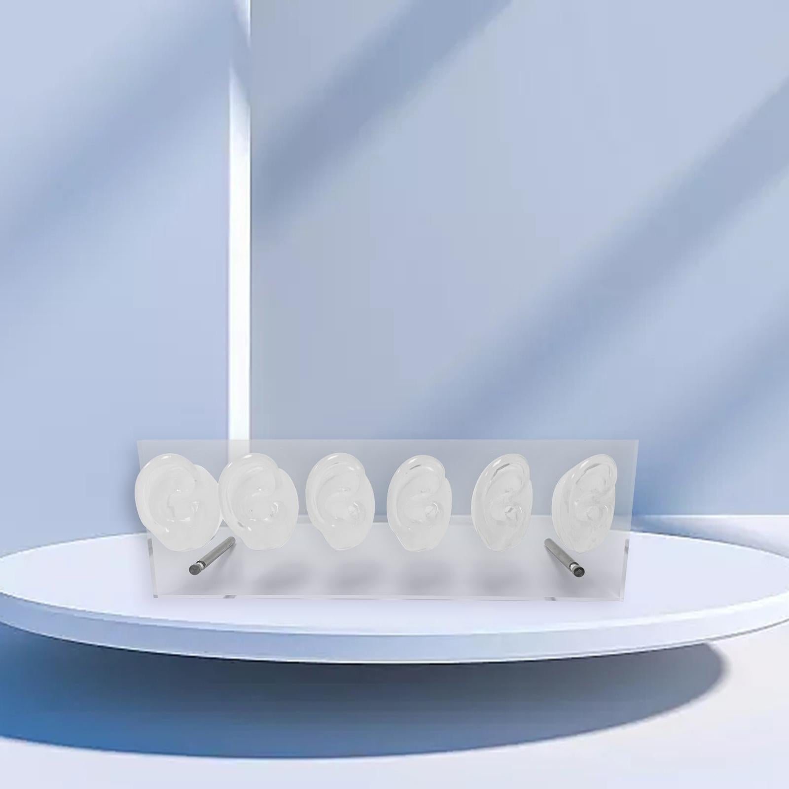 Silicone Ear Models Shelf Stable Pierce Tool for Novice Simulation Ear Model Clear