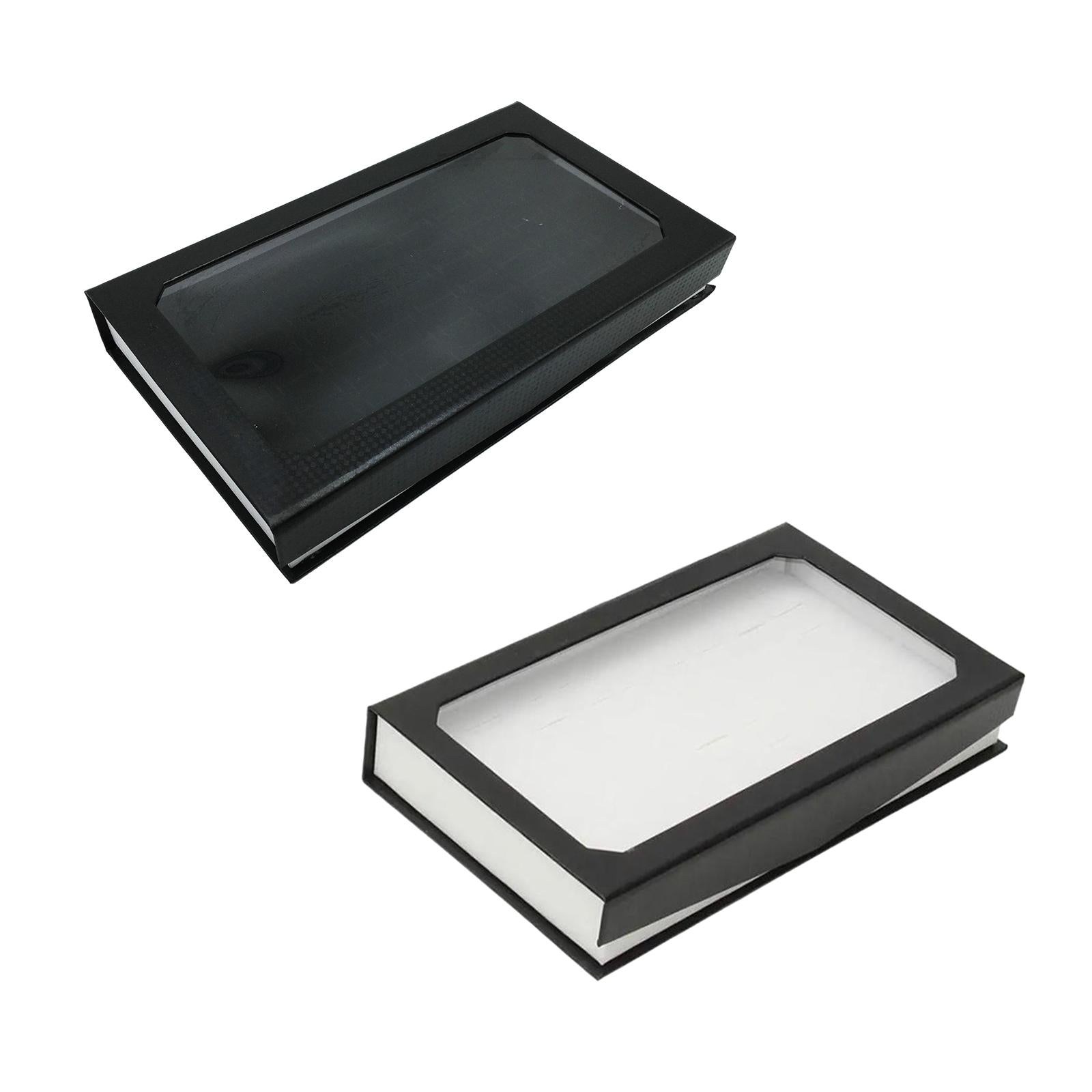 Rings Display Tray Jewelry Storage Organizer for Store Display Home Showrooms Black