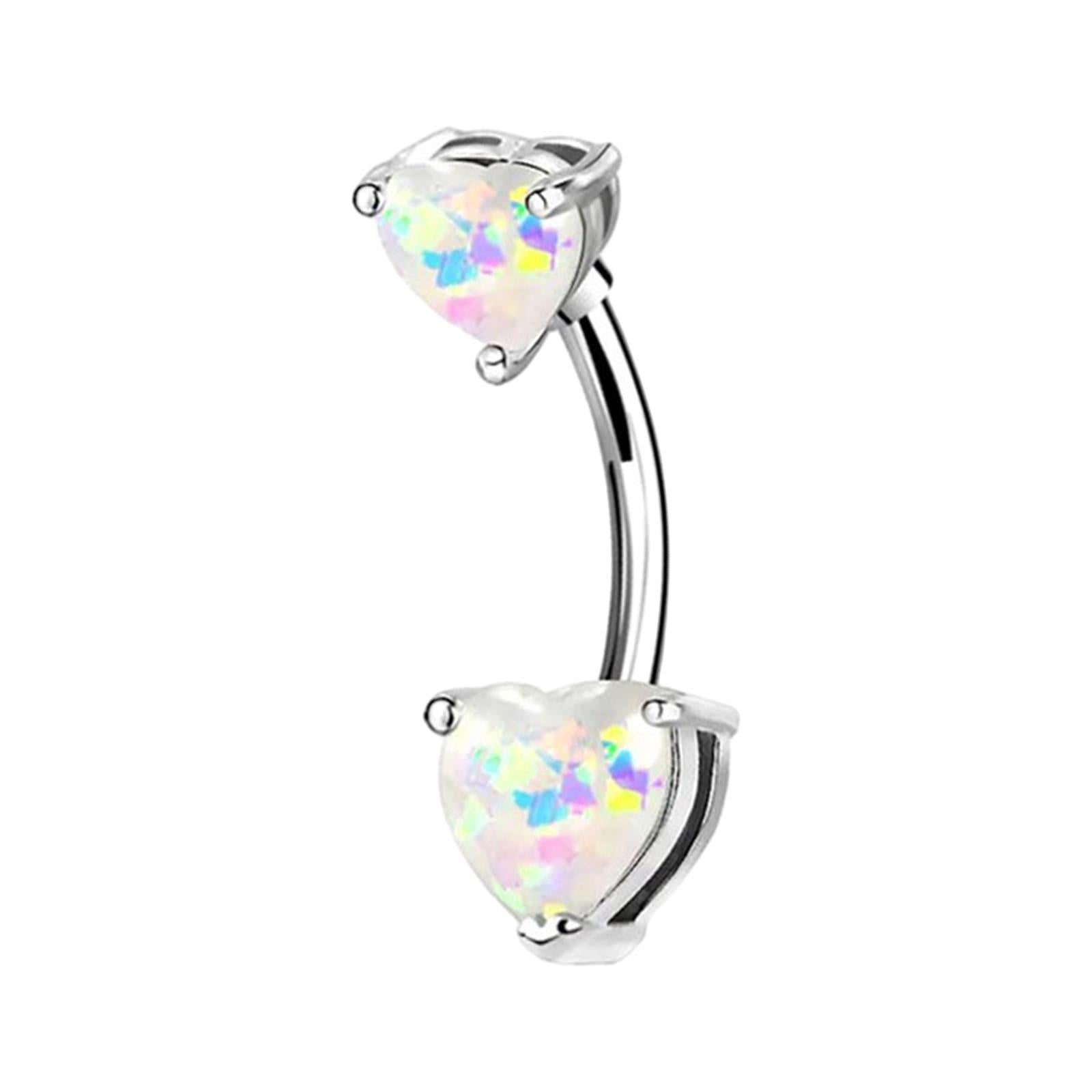 Belly Button Rings Navel Barbell with Long Bar Fashion Body Piercing Jewelry Style B