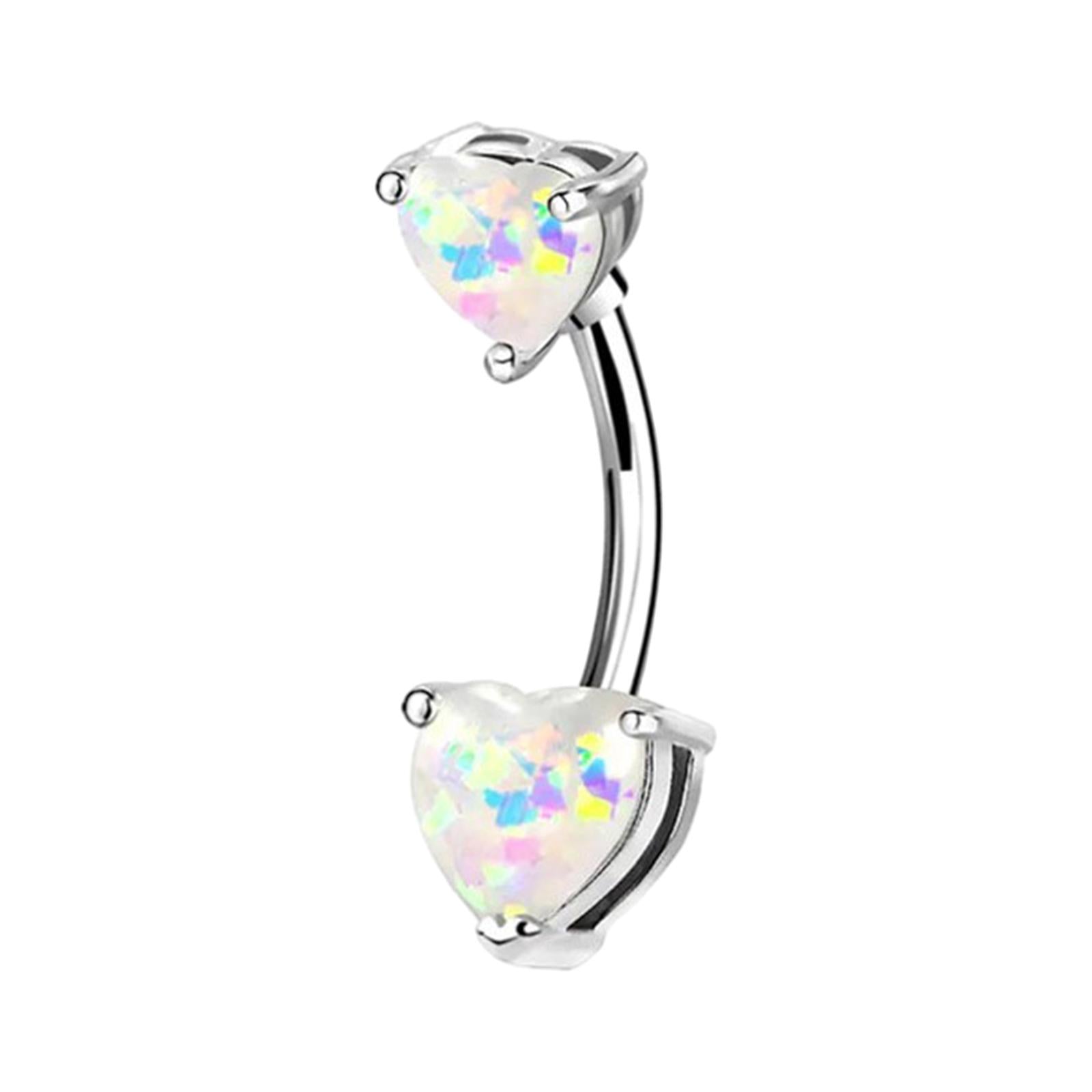 Belly Button Rings Navel Barbell with Long Bar Fashion Body Piercing Jewelry Style B