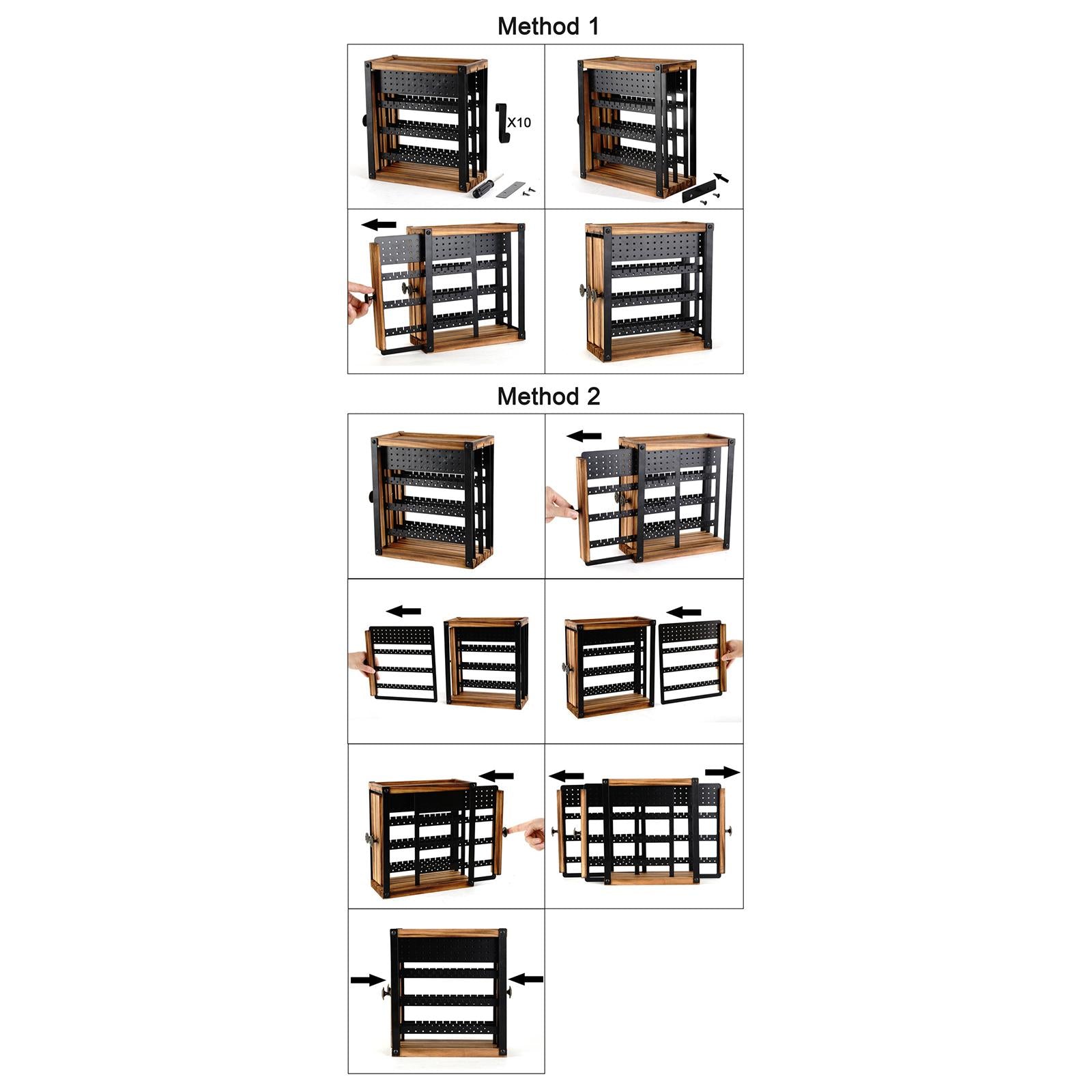 Jewelry Display Stand Slide Out Panels Jewelry Stand for Live Broadcast Shops