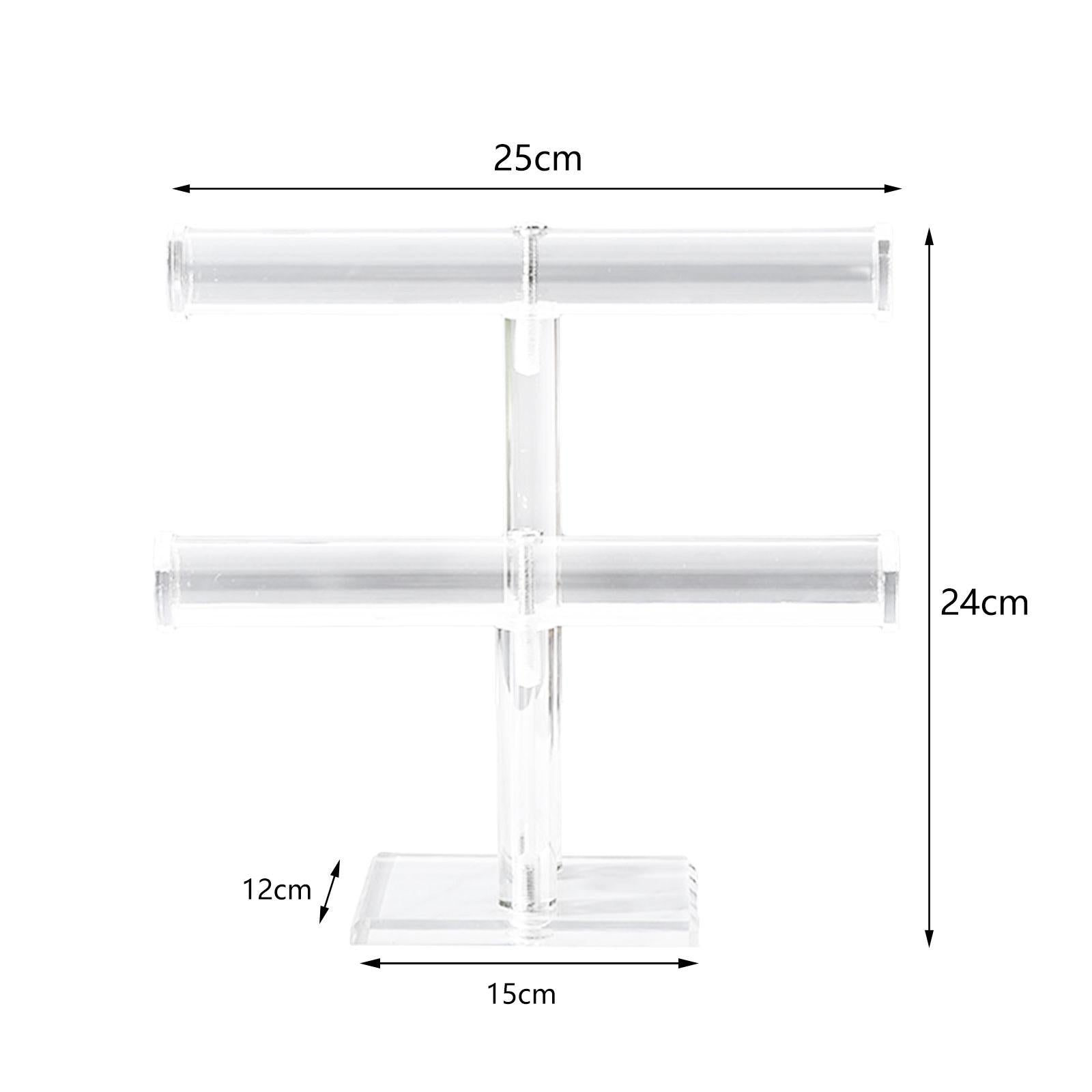 Jewelry Organizer Jewelry Display Rack for Bangle Watch Hair Band Scrunchies Double Layer