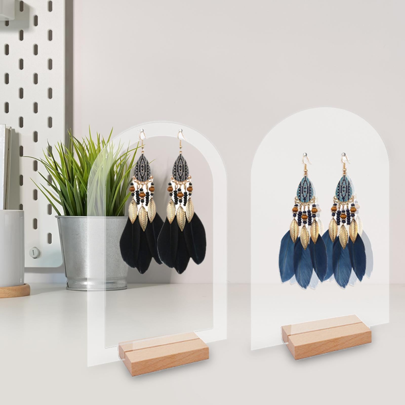 Acrylic Earring Display Stand Showcase for Household Desktop Jewelry Store
