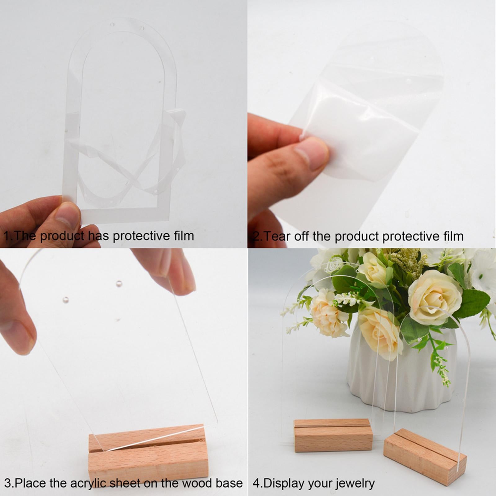 Acrylic Earring Display Stand Showcase for Household Desktop Jewelry Store