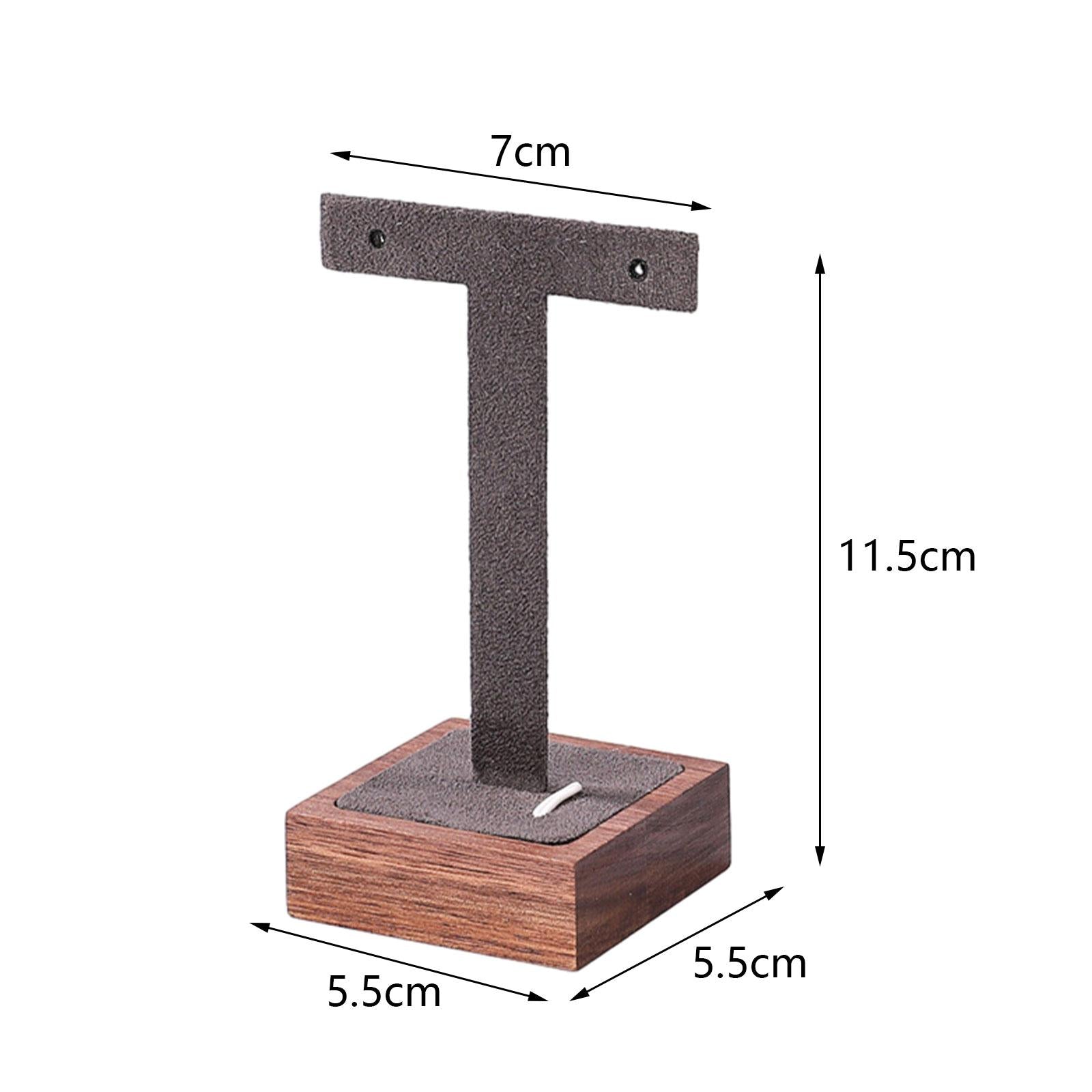 Earring Display Stand T Bar Earring Holder for Women Girls Jewelry Organizer Gray