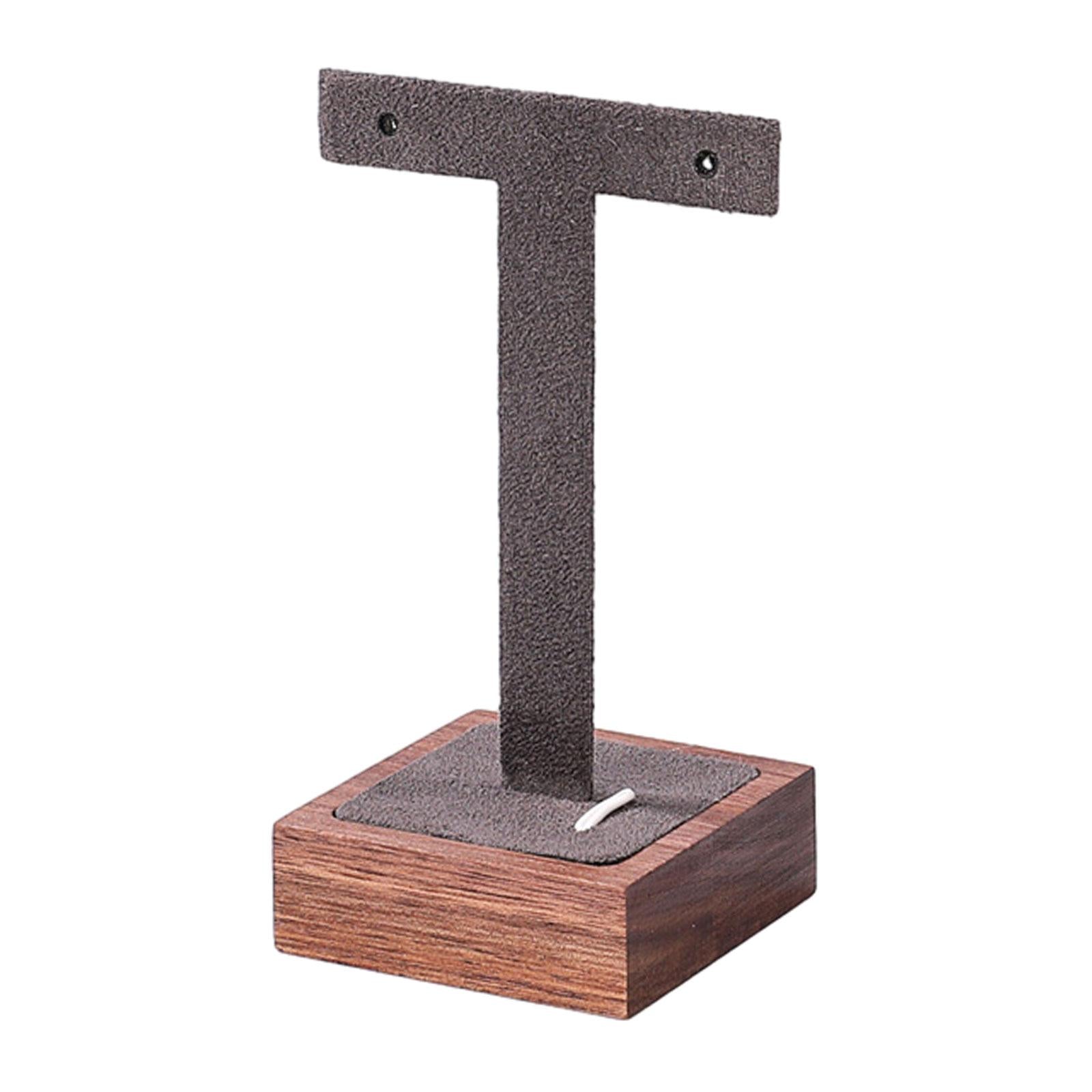 Earring Display Stand T Bar Earring Holder for Women Girls Jewelry Organizer Gray
